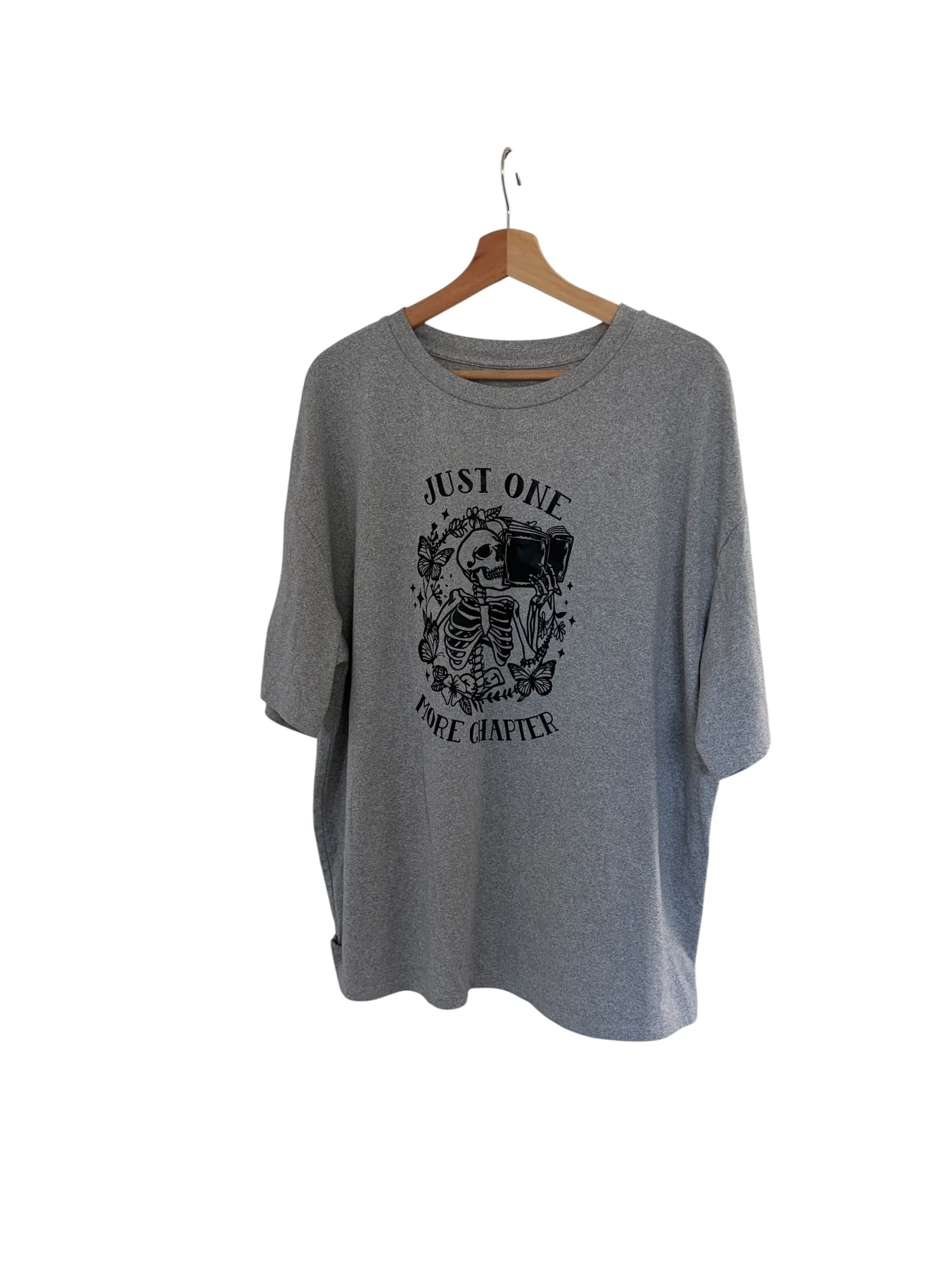 Shein Grey Print TShirt Size 16