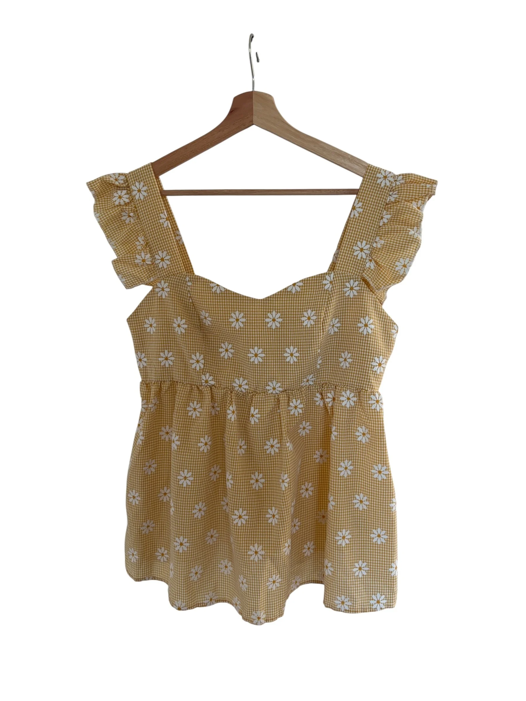 Shein Yellow Top Size 16