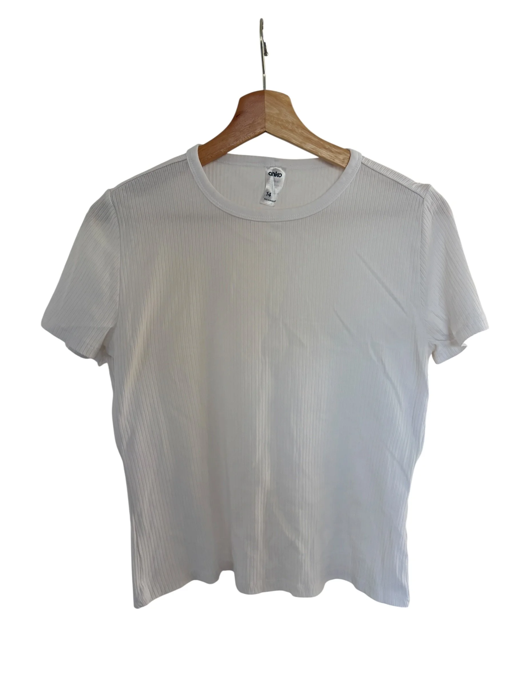 Anko White TShirt Size 14
