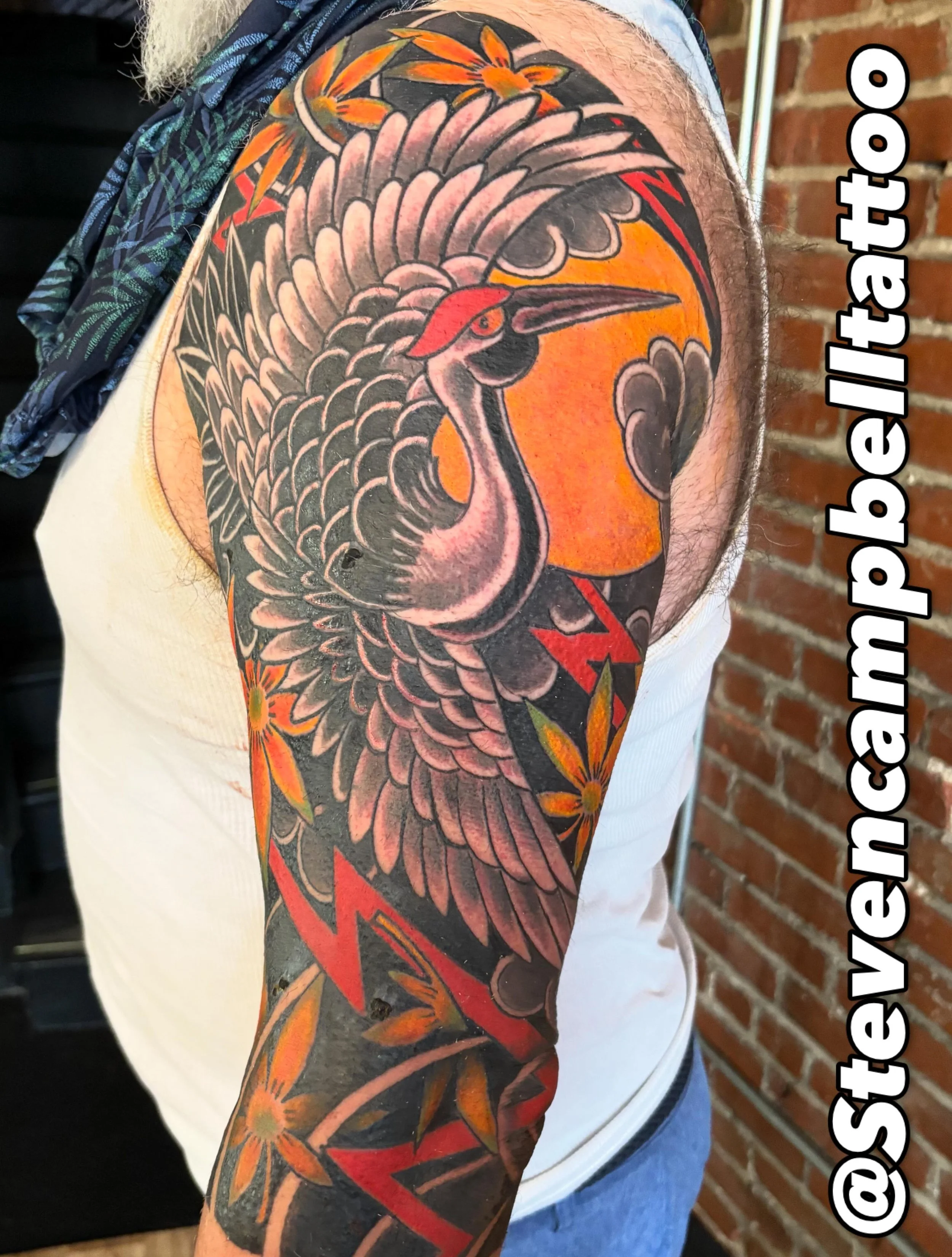 3 sessions about 14 hours on this cover up  A couple spots still healing but stoked to be in the new space and settling in.  @riley_tattoo  We won&rsquo;t have our signs for a couple more weeks but we&rsquo;re in here Tuesday-Saturday.  Double Eagle 