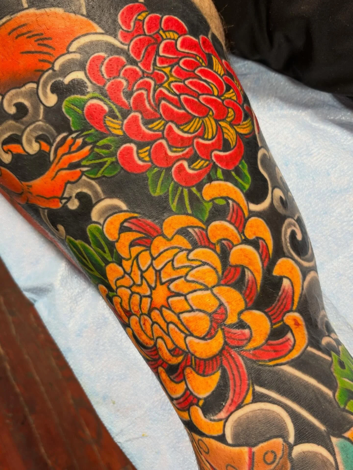 Booking June- on. Dm or email new or continued projects.  #stevencampbelltattoo  #kansascitytattoo #kansascitytattooartust  #japanesetattoo #solidink