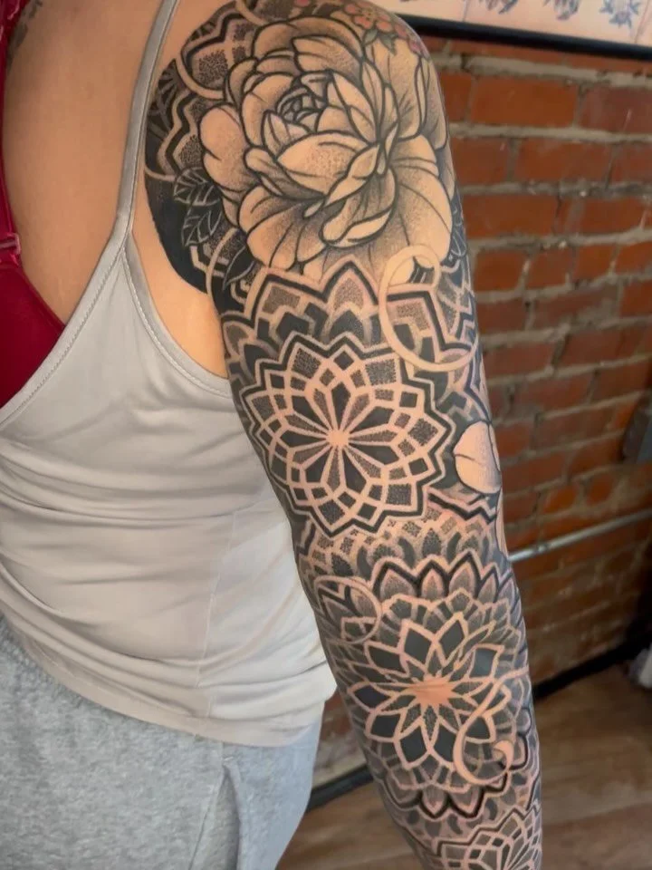 We did Trisha&rsquo;s first tattoo almost 14 years, now she has more tattoos than most of the artists I&rsquo;ve worked with.  I appreciate my clients here in Kansas City that show up consistently and get serious tattoos. It really is a privilege to 