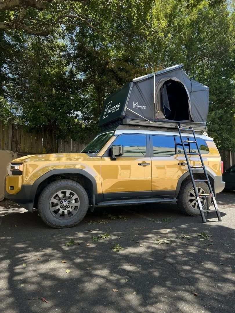 Toyota with Intrepid Roof Top Tent open