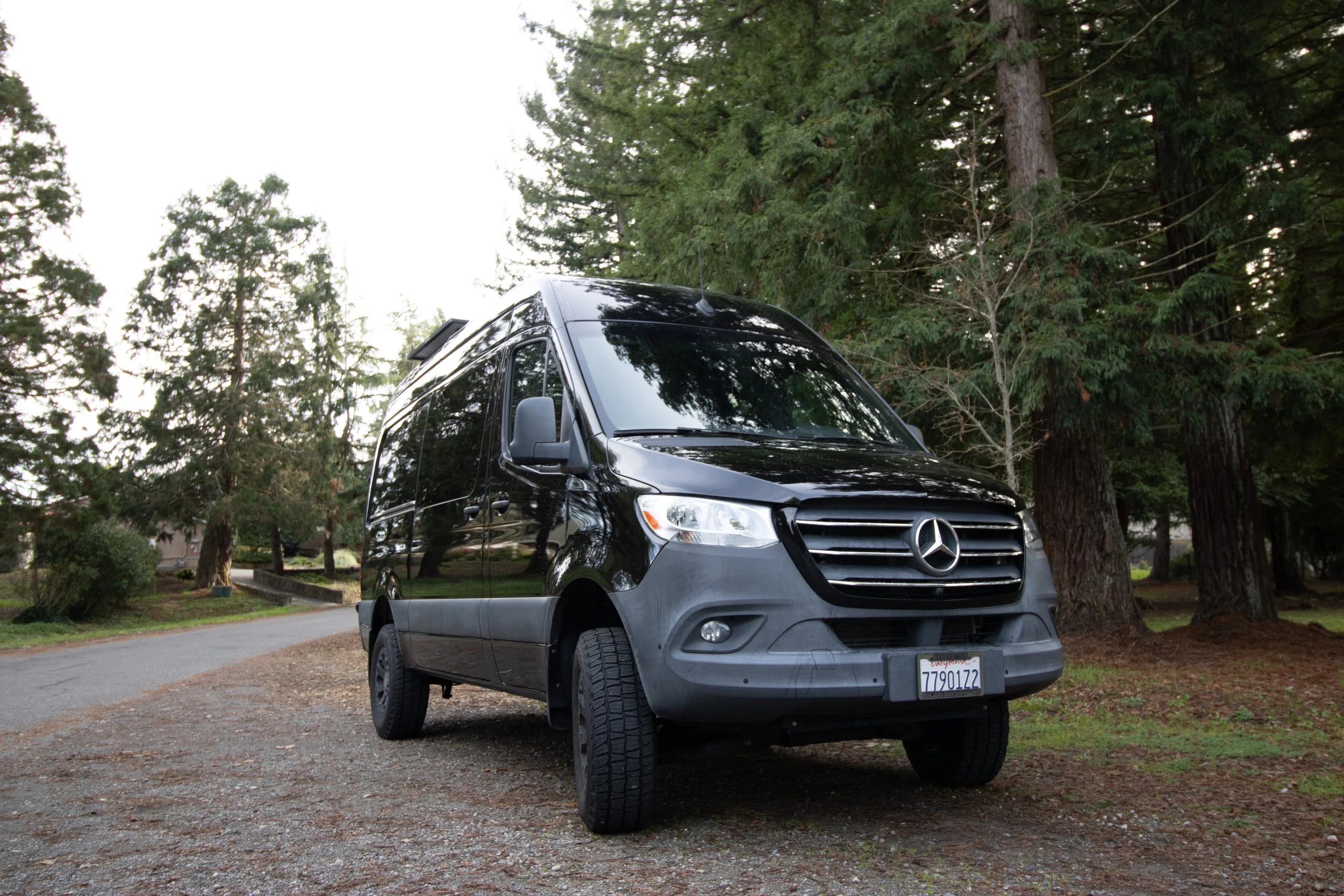 a black mercedes sprinter