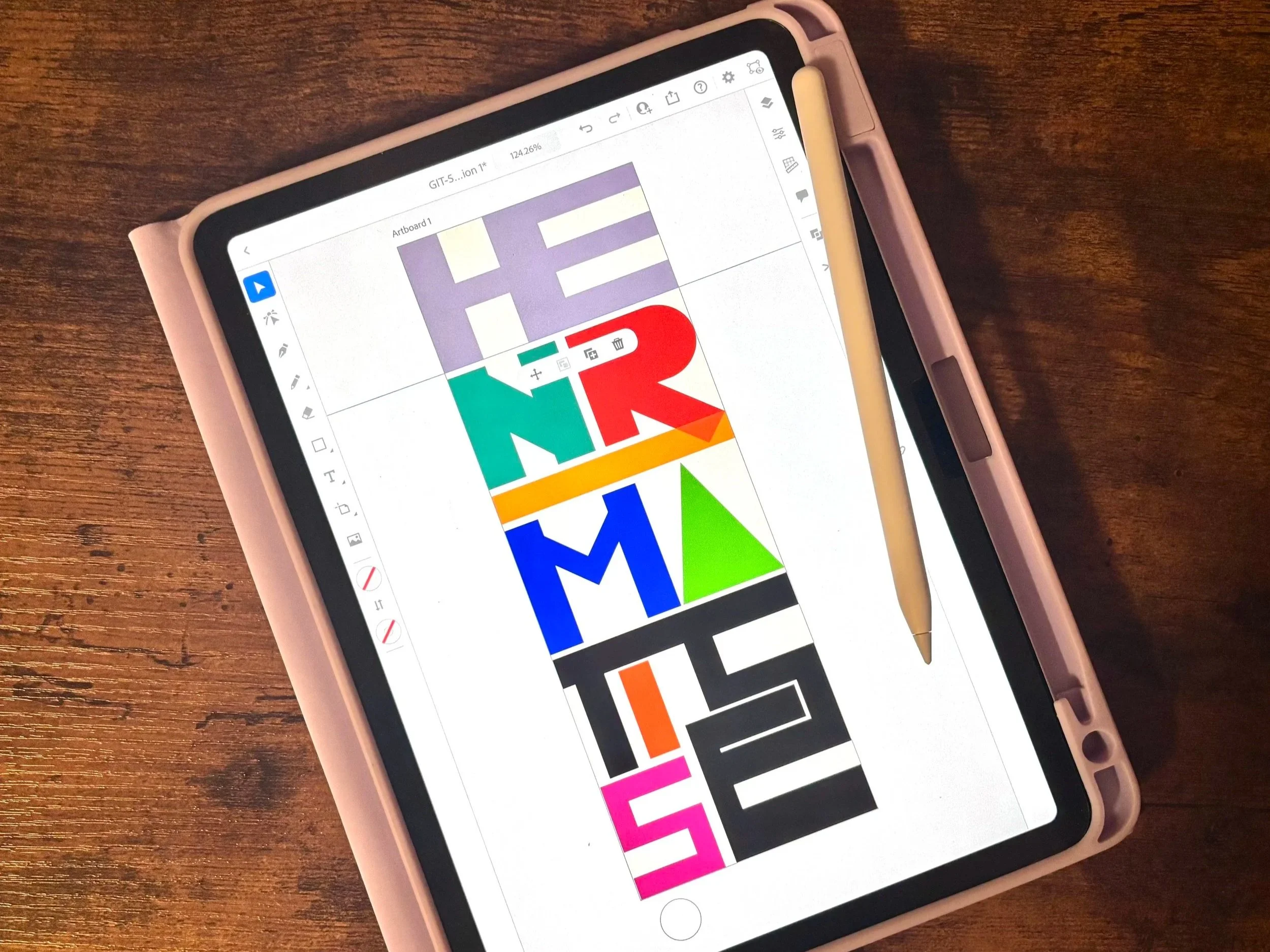 Ipad Image with Henri Matisse Vector Asset for the Magazine