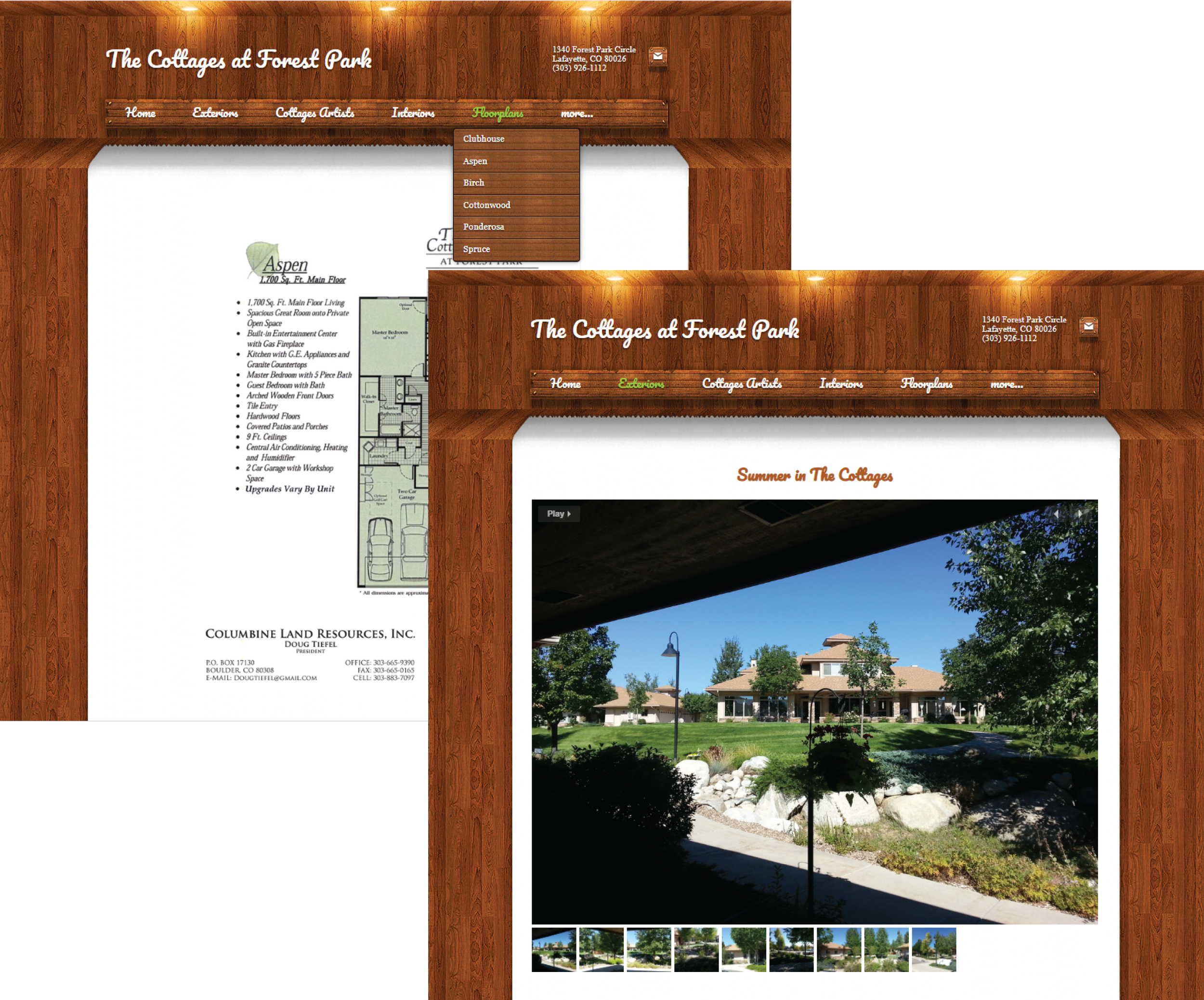 Current Floor Plans and Community Images