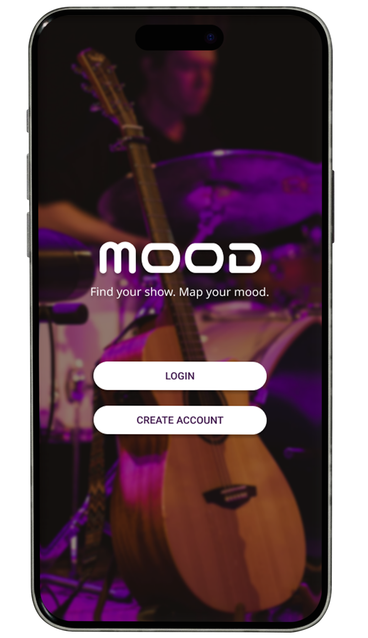 Phone Screen with Mood App Screen