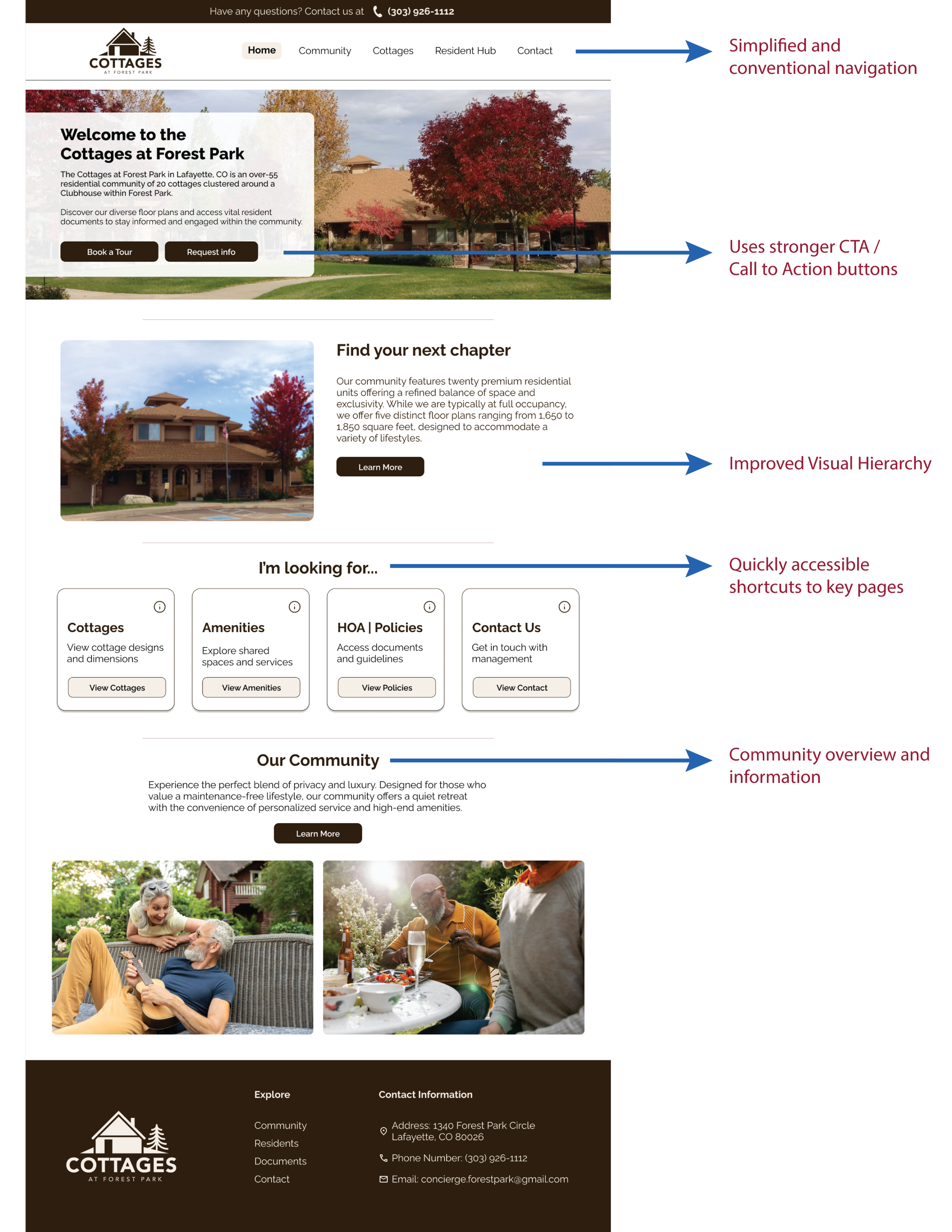 Redesigned Home Page