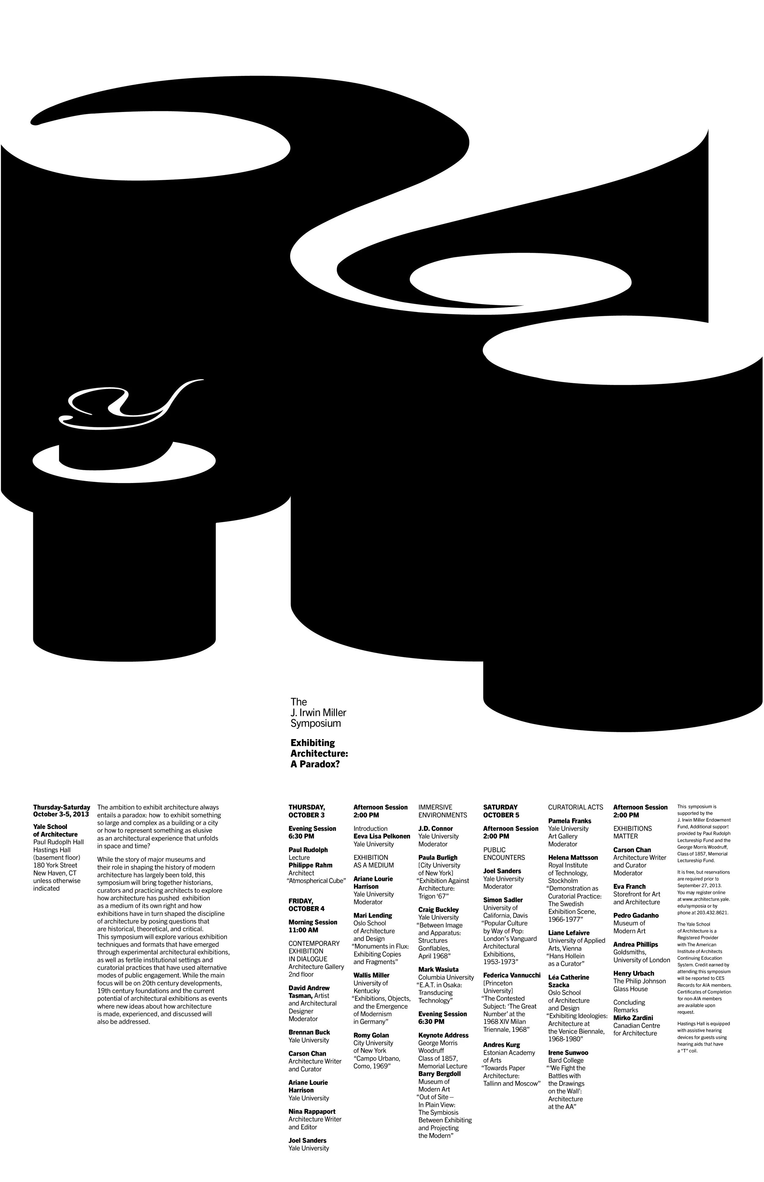 Yale School of Architecture Poster Recreation Image from Assignment