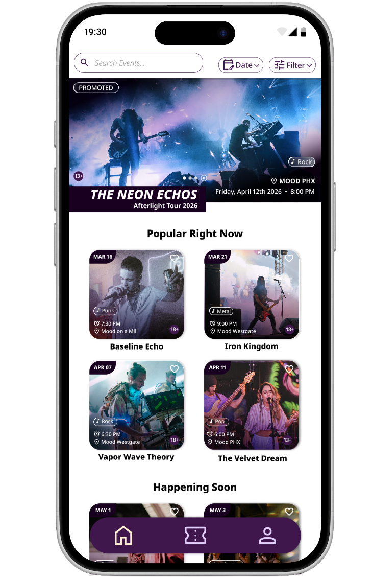 Phone Mood App Home Screen