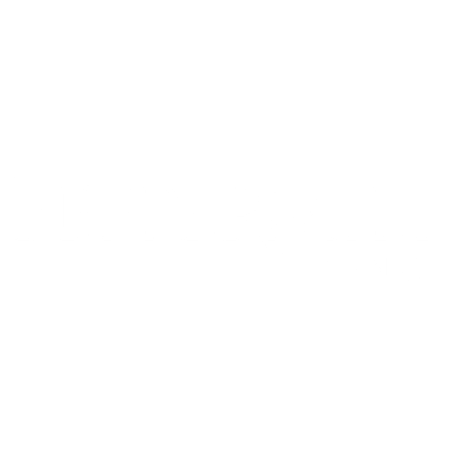 Logo of Peppermill Reno with white text on a black background.