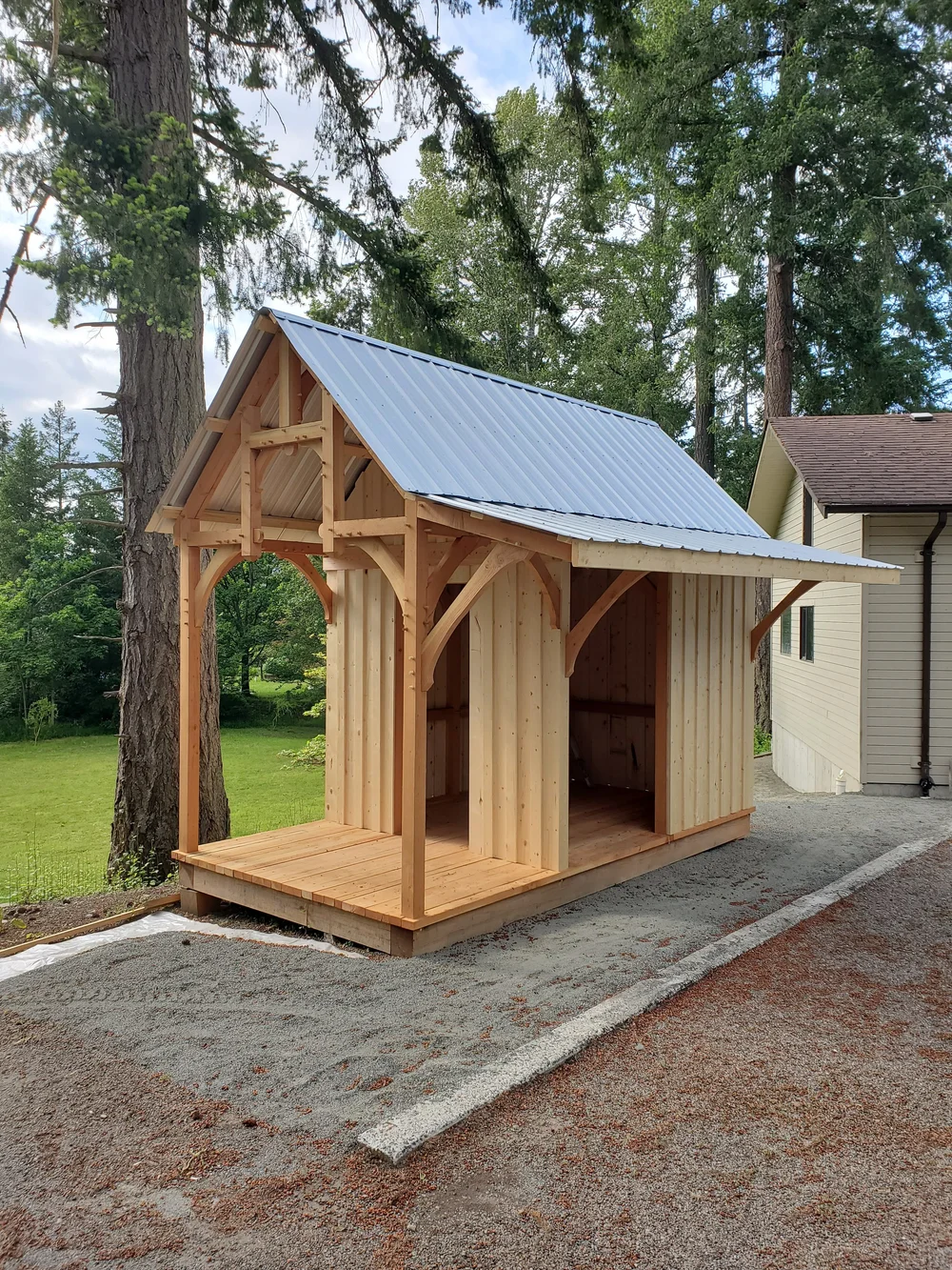 Custom backyard bunkie cabin