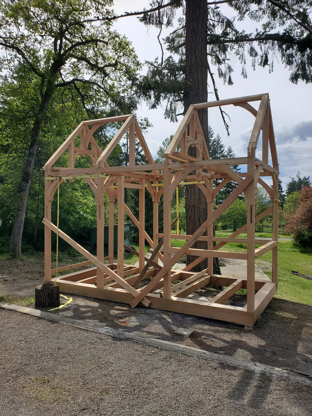 Backyard bunkie build progress