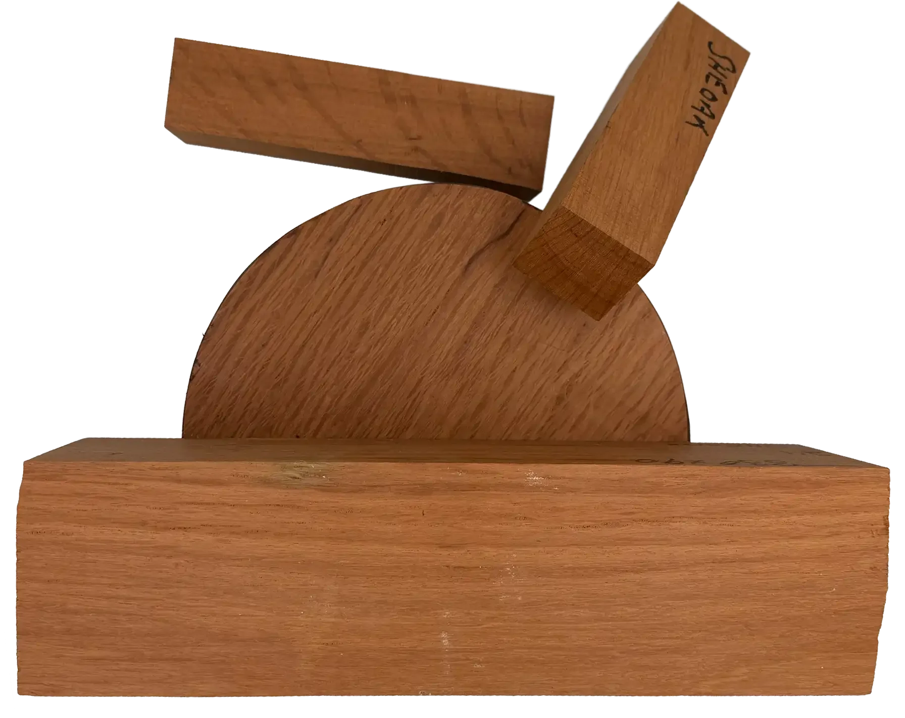 Western Sheoak timber cut blocks arranged in a scattered manner.