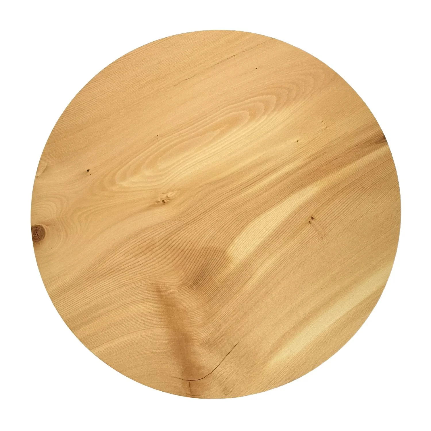 Above view of large cake stand in Tasmanian Huon Pine, crafted by Andrew McNamara Woodturning
