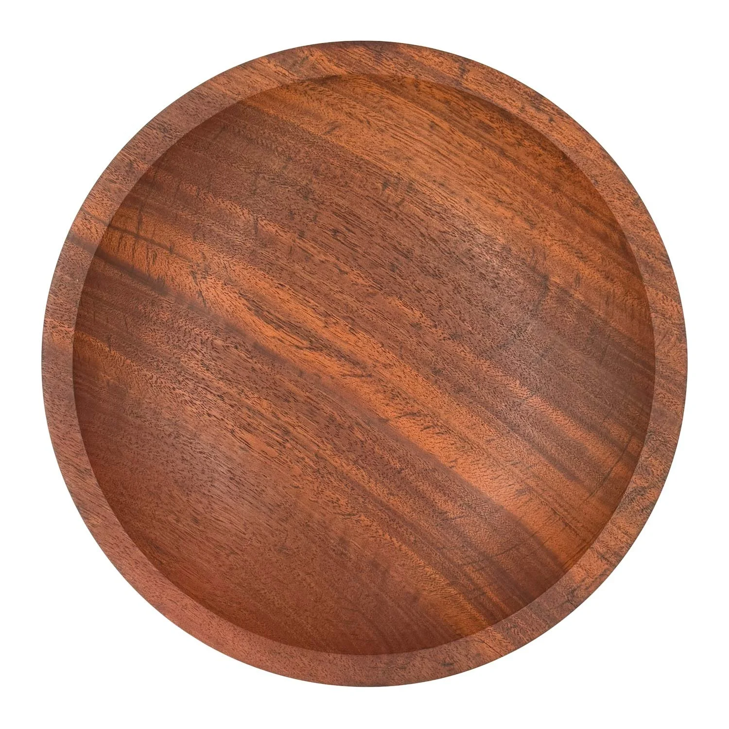 Above view of small serving bowl in Jarrah Timber, crafted by Andrew McNamara Woodturning