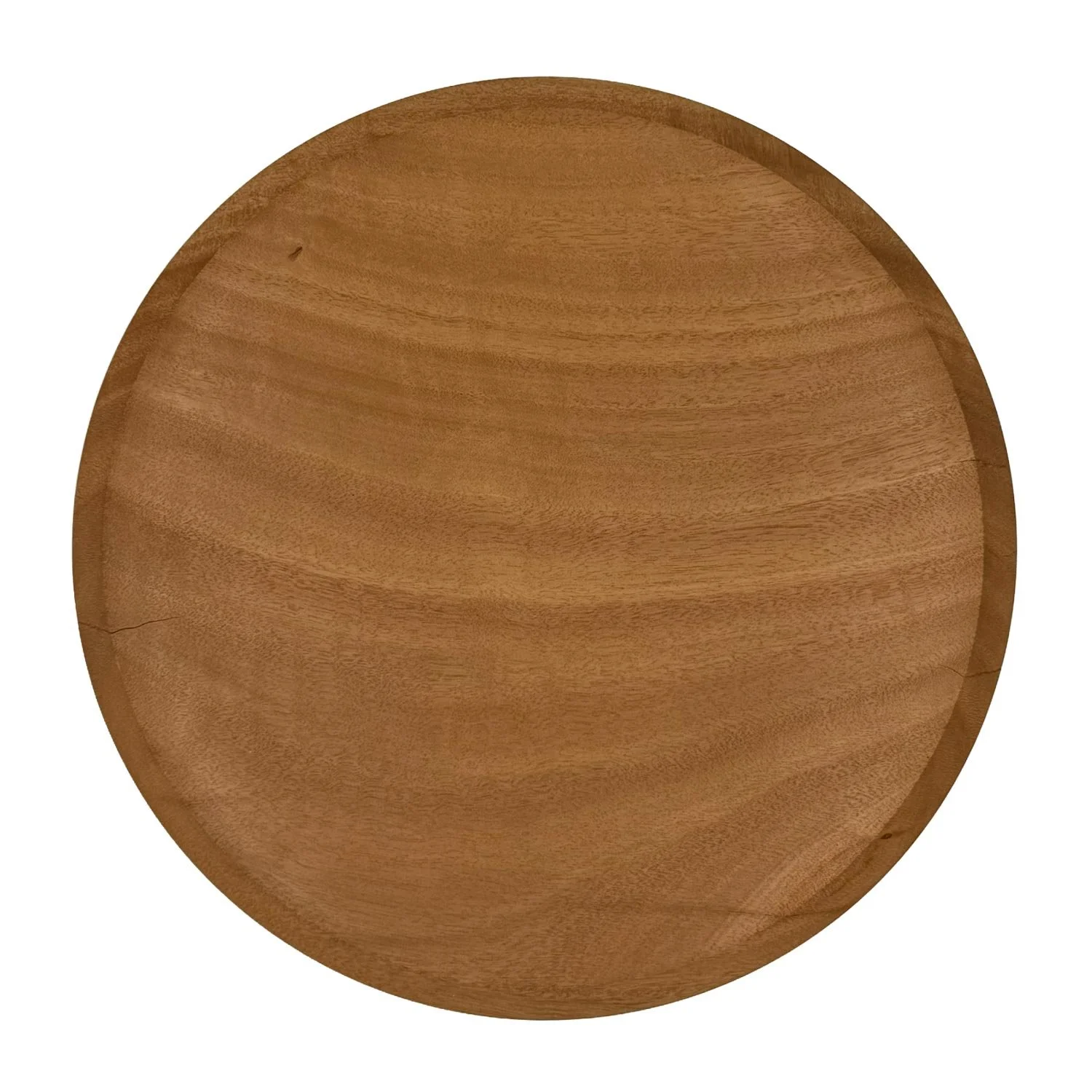 Above view of small Platter in River Gum, crafted by Andrew McNamara Woodturning
