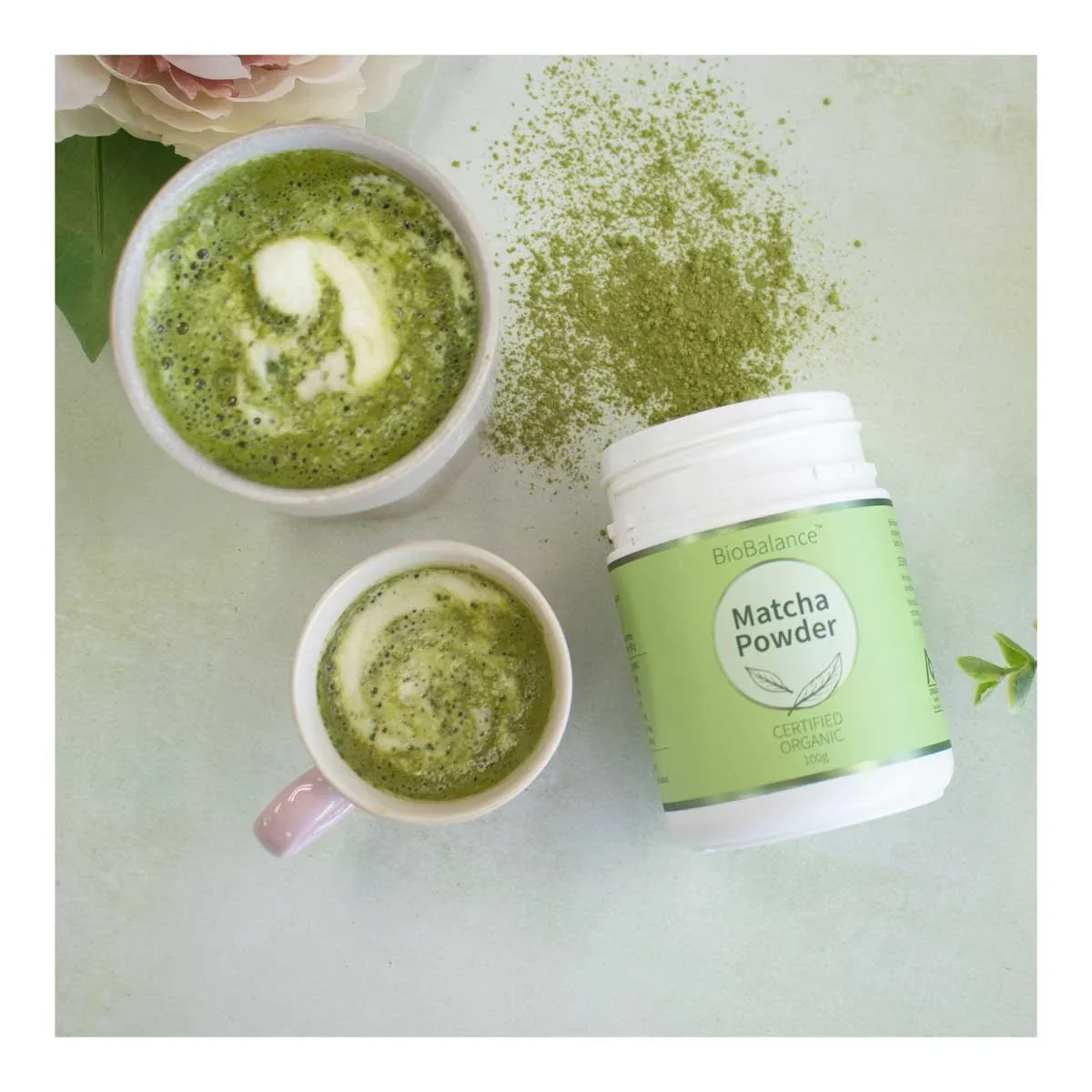 BioBalance Matcha packaging design