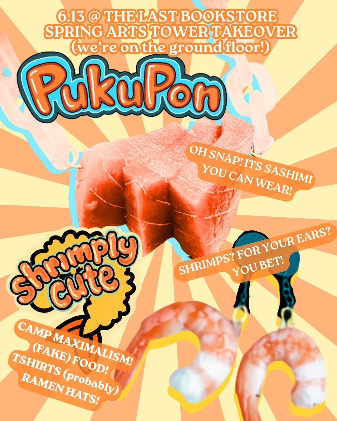 There's so much more to do, but first-- a graphic! Come find us at the Spring Arts tower takeover with the Last Bookstore! It'll be our first LA event as pukupon (You might've seen us before as @brambleburg.arts with artist alley-type goods!) so come