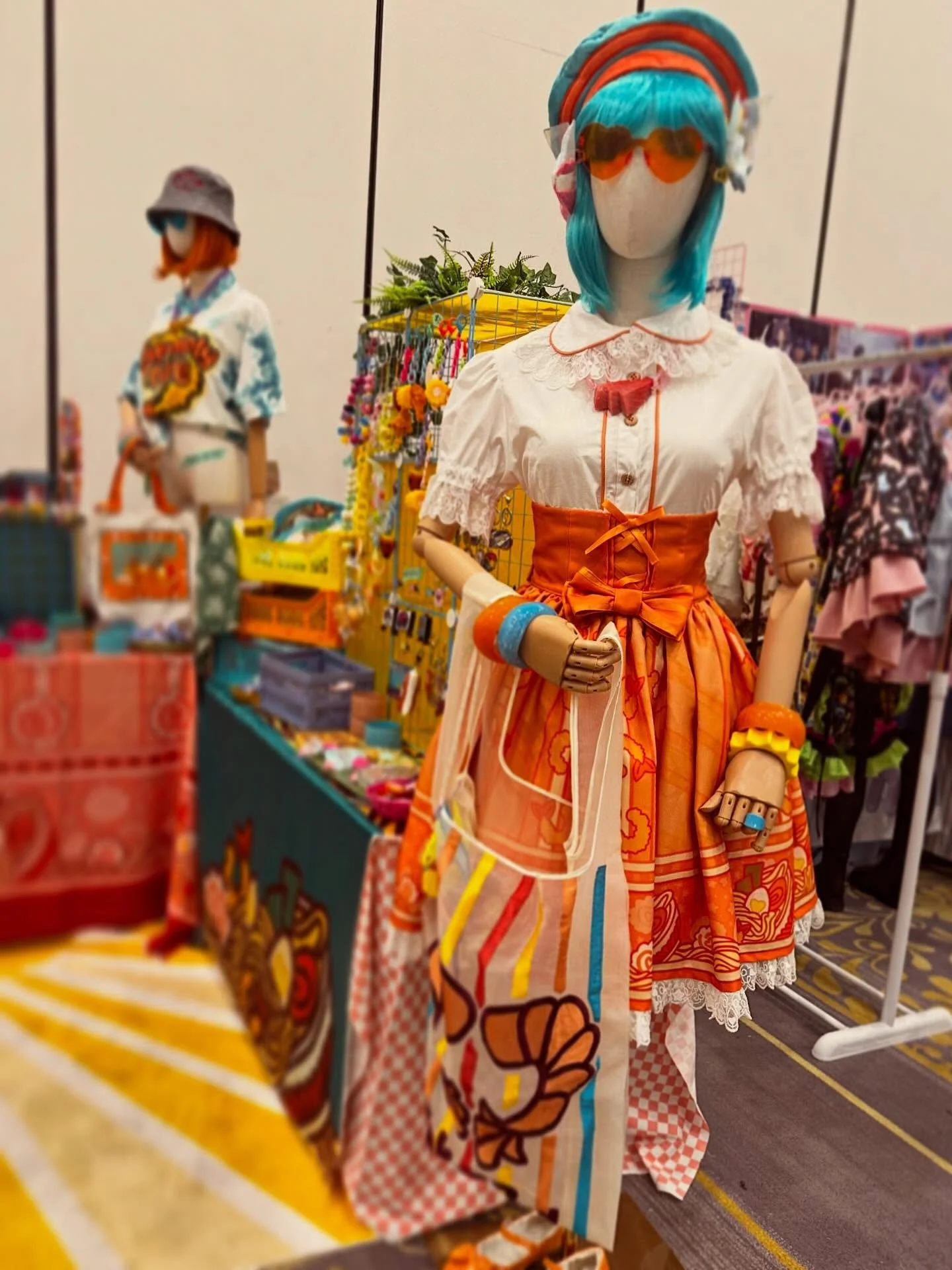 Shrimp skirt and blouse inspired by Harajuku fashion, camp and maximalism! Available for preorder on June 20th!! Limited slots will be available so set those alarms! Designer Jepi be at @harajukudayla to take preorders and answer any questions in per