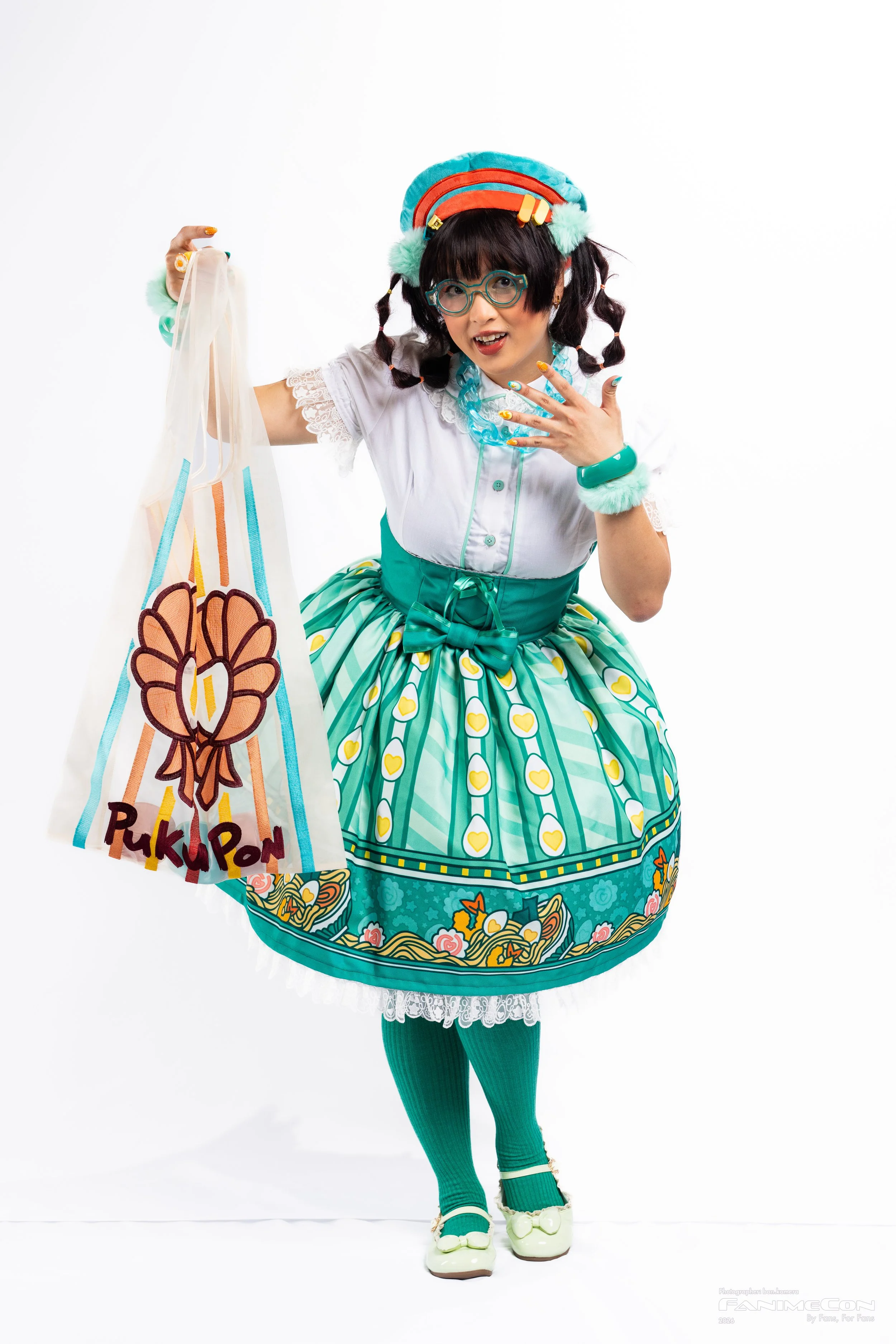 Pukupon Shrimp Organza Grocery tote