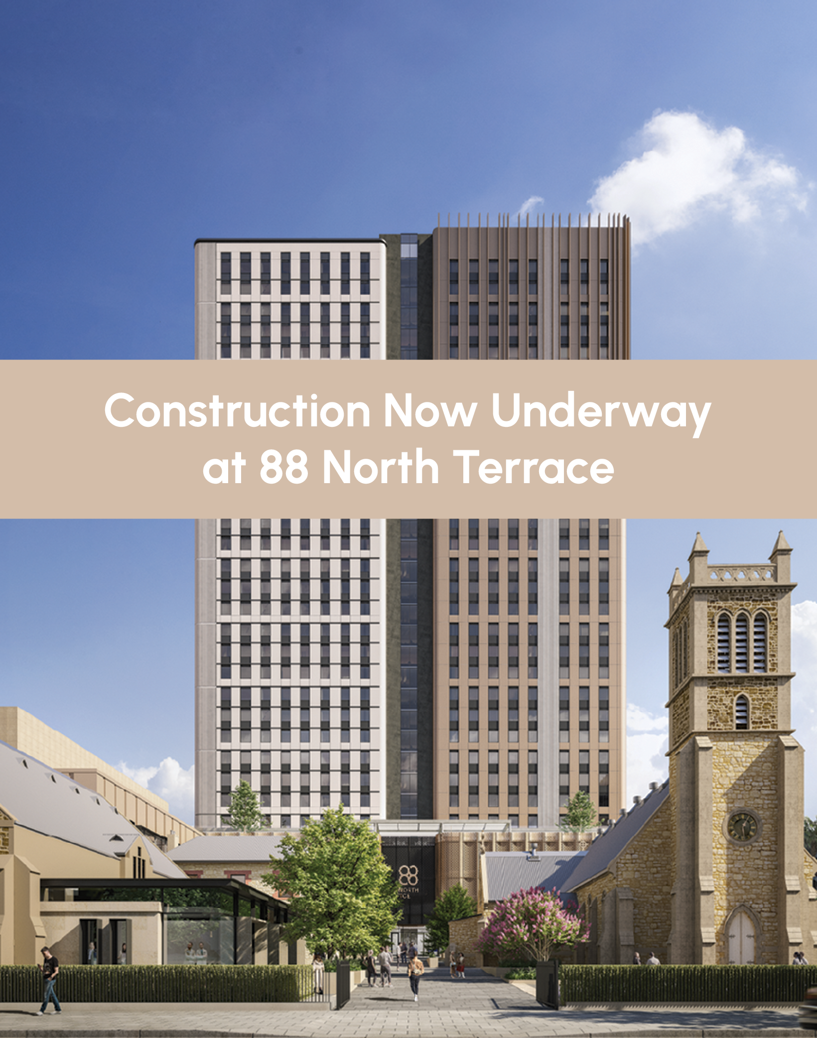Construction Now Underway at 88 North Terrace