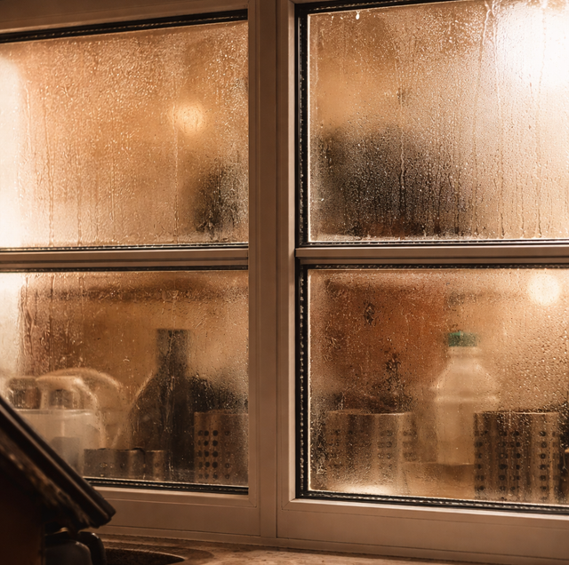 Interior window condensation haze between sealed panes