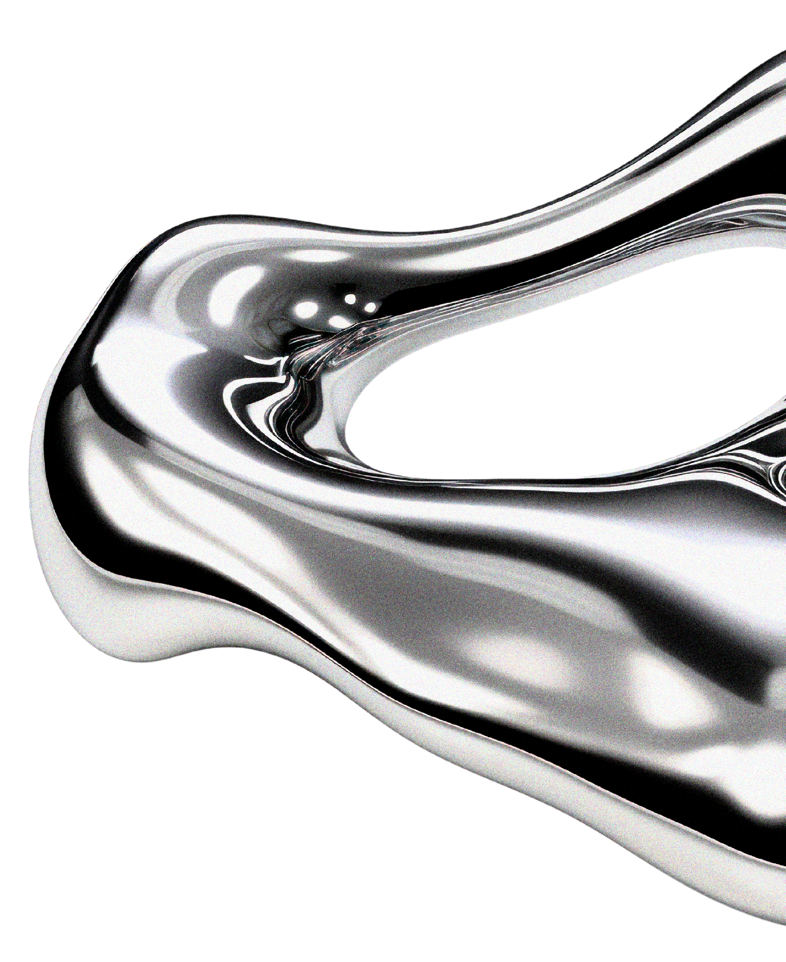 Close-up of a shiny metallic spoon on a black background.