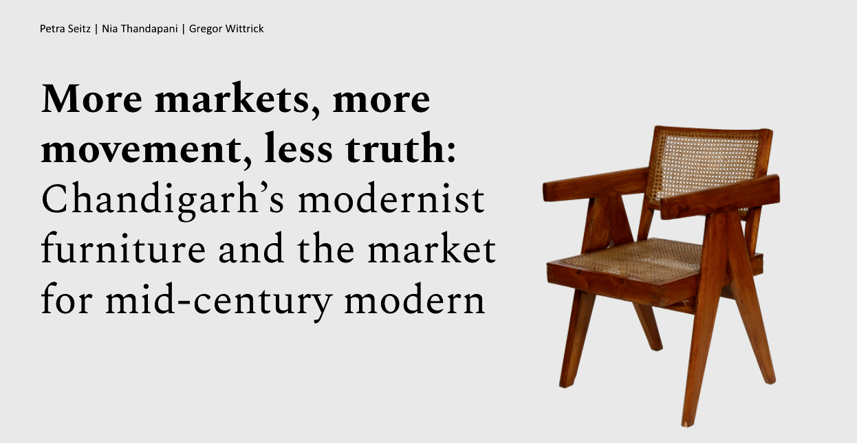 More Markets, More Movement, Less Truth: Chandigarh's Modernist Furniture and the Market for Mid-century Modern