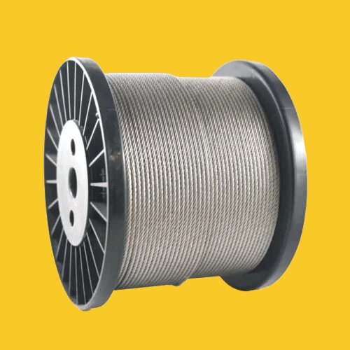 PVC-belagt AISI 316 rustfri wire til industriel mærkning