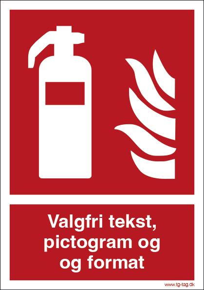 Brandskilt til industri og produktionsmiljøer efter ISO 7010