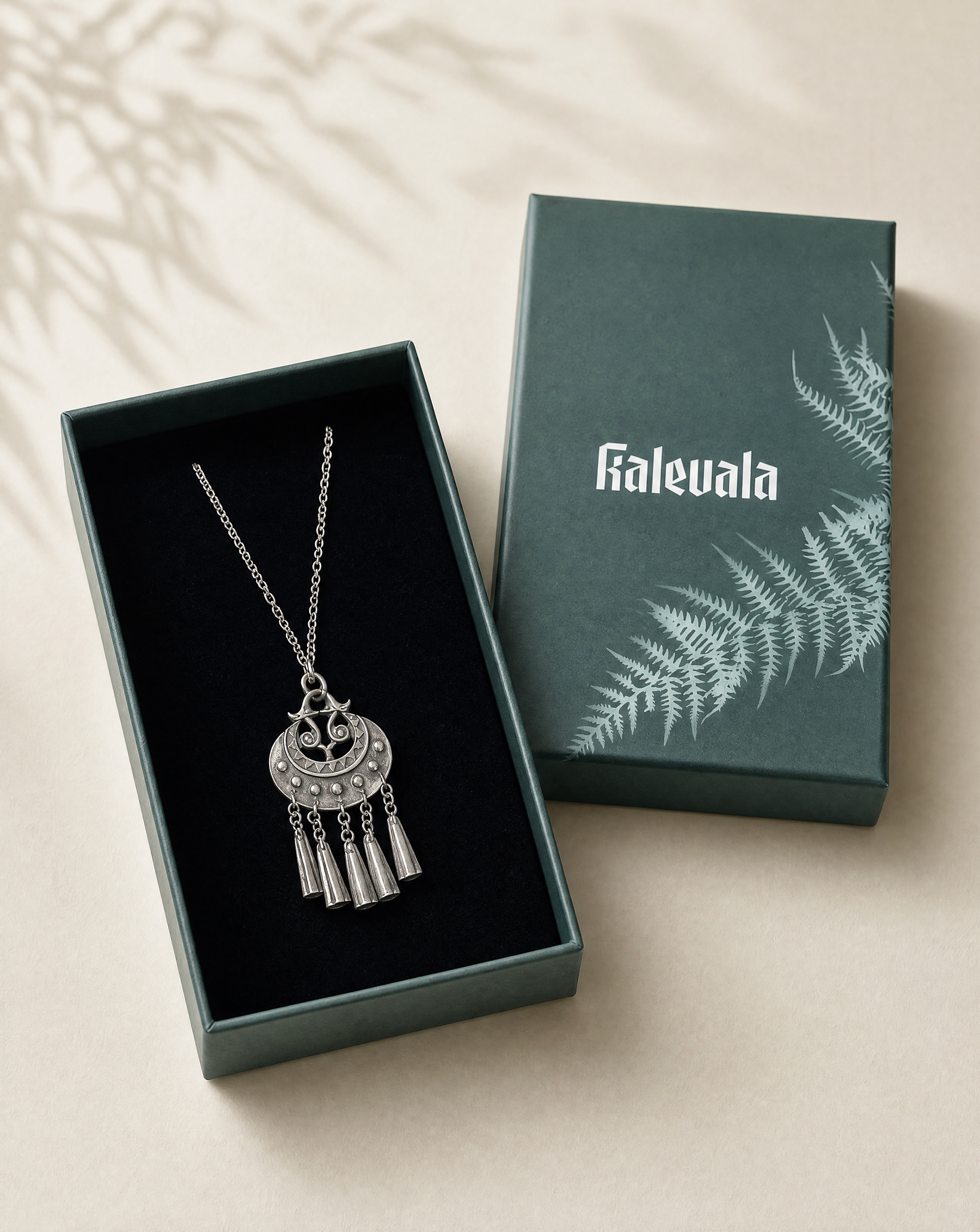 Generated with Kive.ai - Silver pendant necklace make a product pic where the neclase is in the box and both boxes show.png