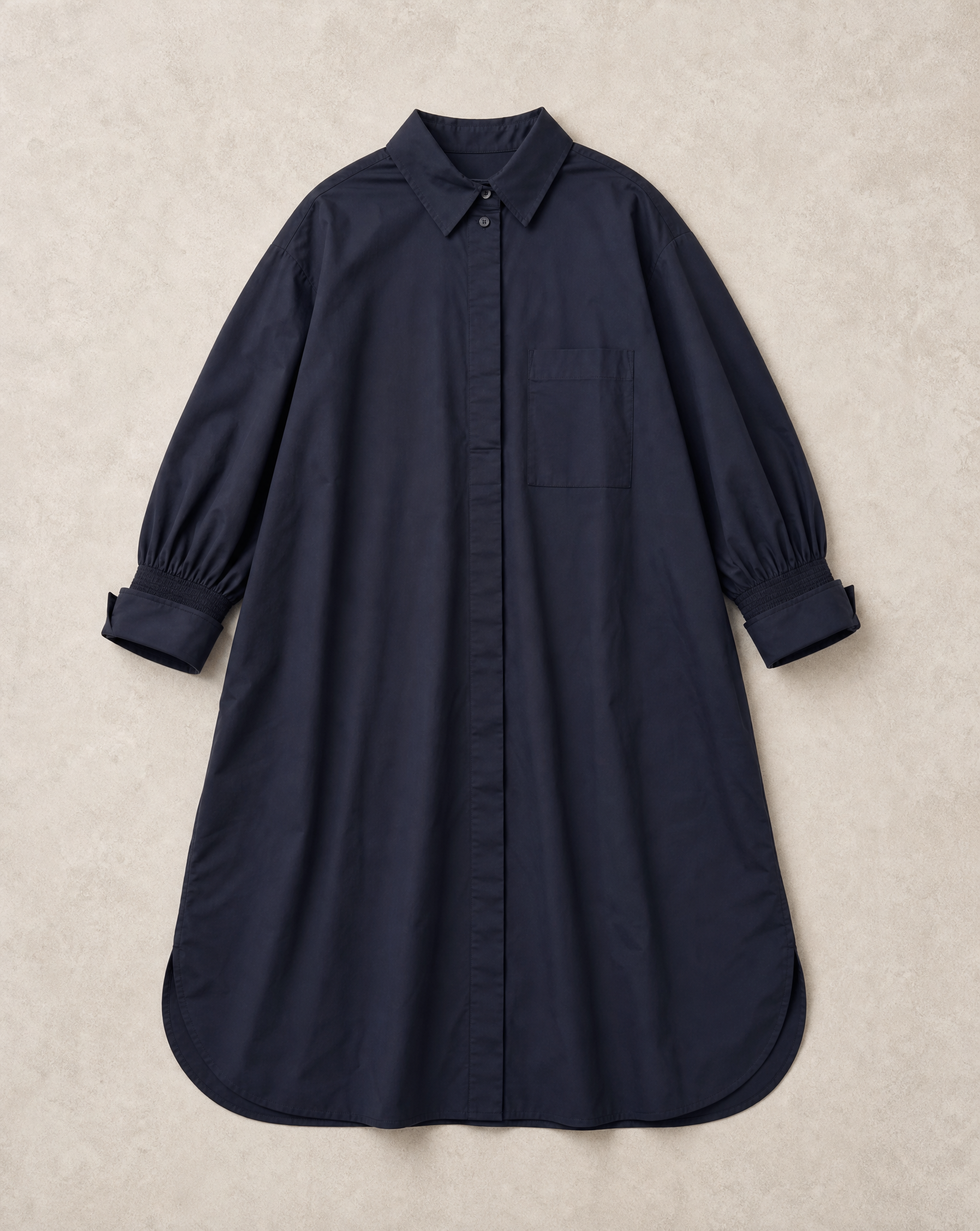 Generated with Kive.ai - Navy shirt dress Make a flat lay.png