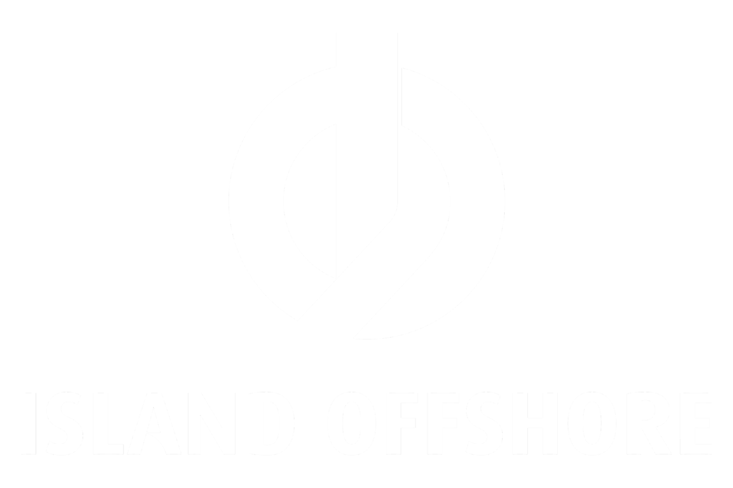 Island offshore logo hvit kvit