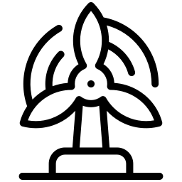 Flaticon.com - vindkraft, havvind, vindmølle, plattform, vind energi. Dimo