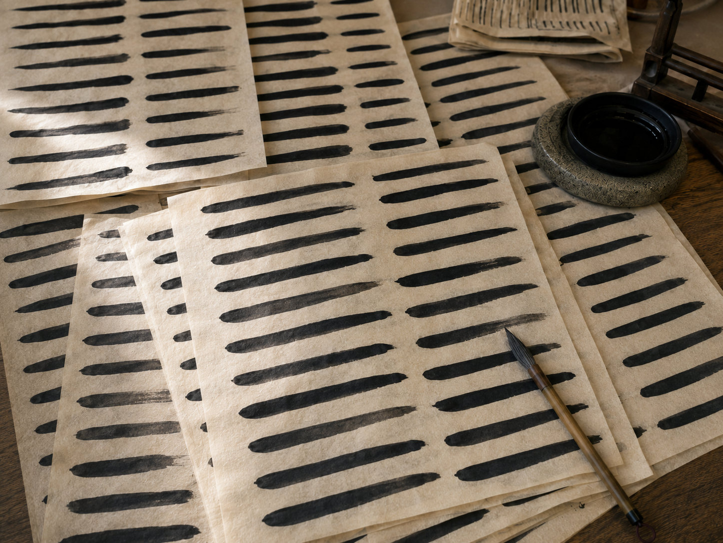 When Calligraphy Becomes Practice: Repetition, Patience and the Brush