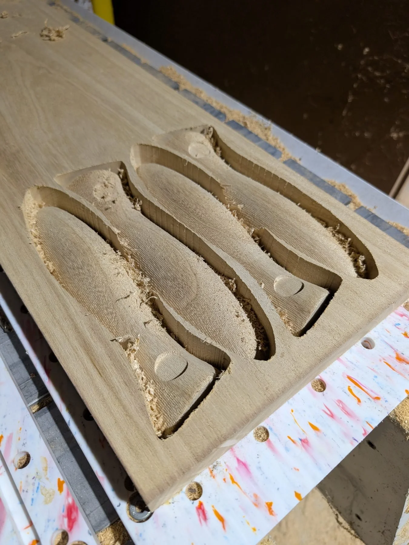 CNC-machined Paulownia stickbait fishing lure blanks