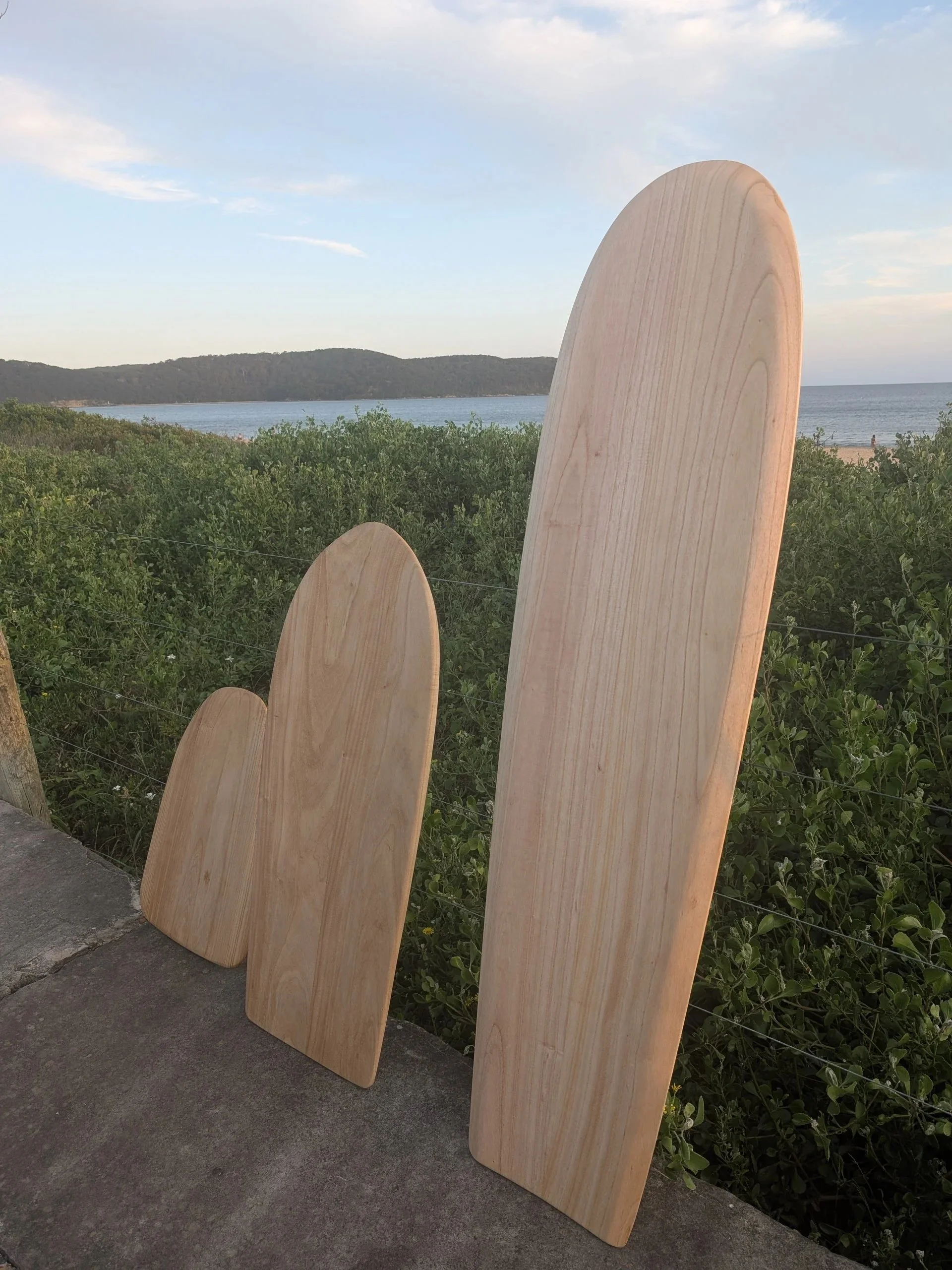 Alaia board made in house from paulownia timber