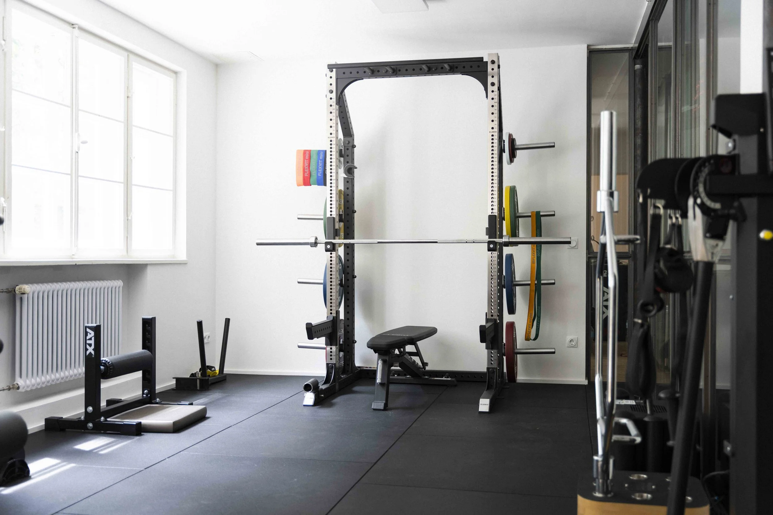 Physiotherapie training performance münchen Schwabing Alexander Gelfius Nicky Hollaus sportphysiotherapie dosb Olympia recovery performance sweet spot Verletzung operation Reha prävention privatpraxis physio gym fitness Trainingsraum ELEIKO sport