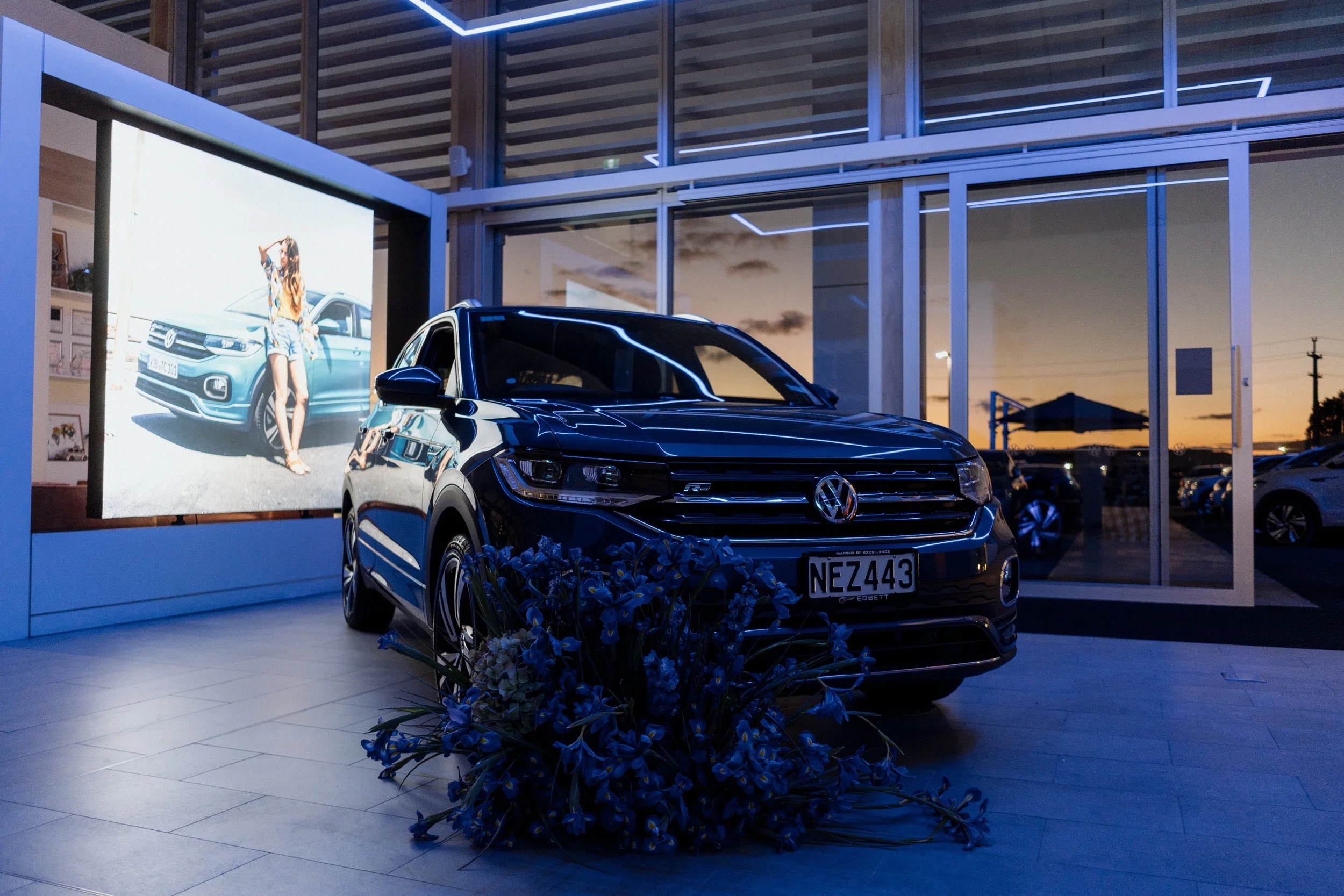 Event florals for VW Ebbett