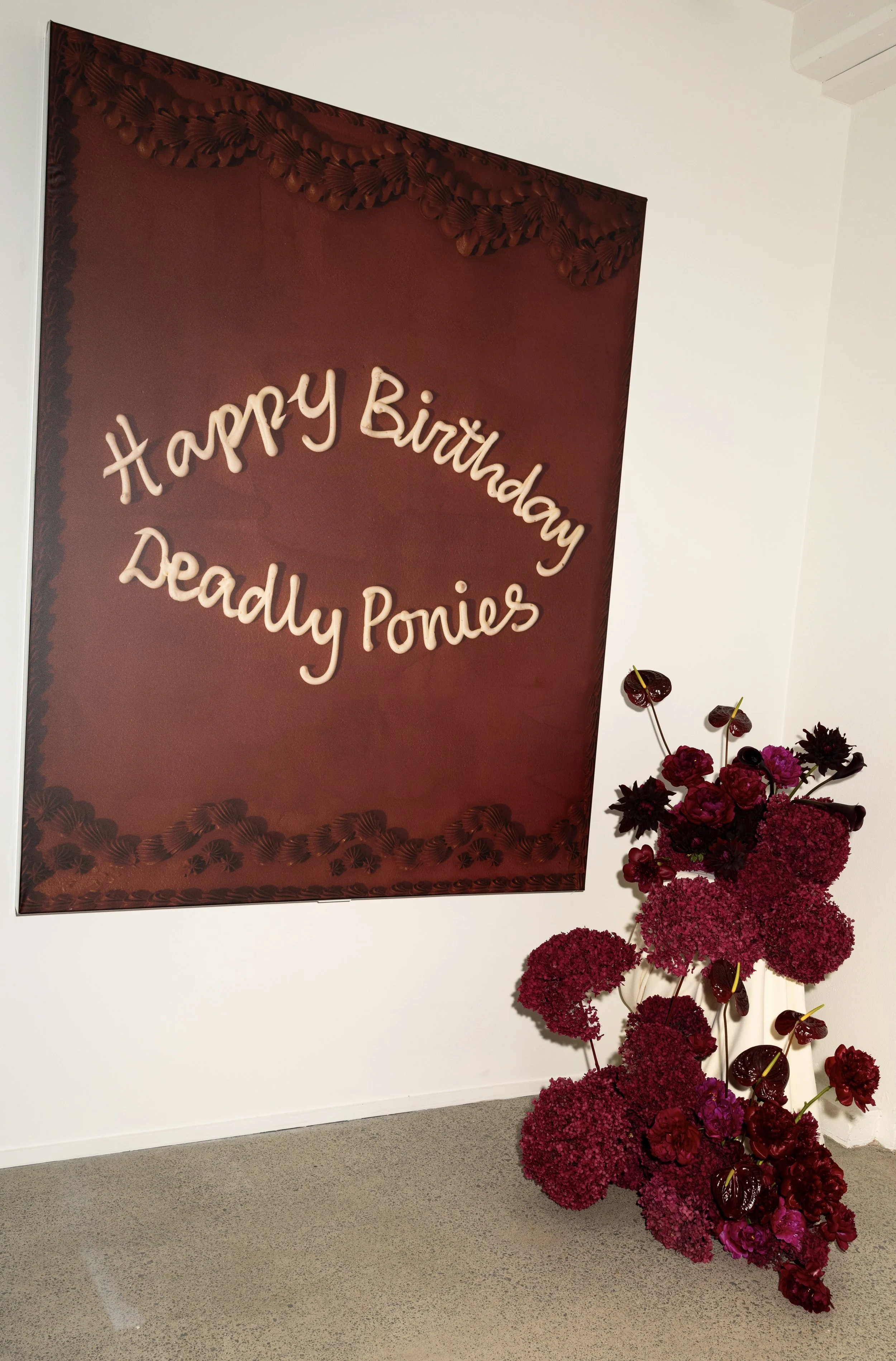 Flowers for Deadly Ponies birthday