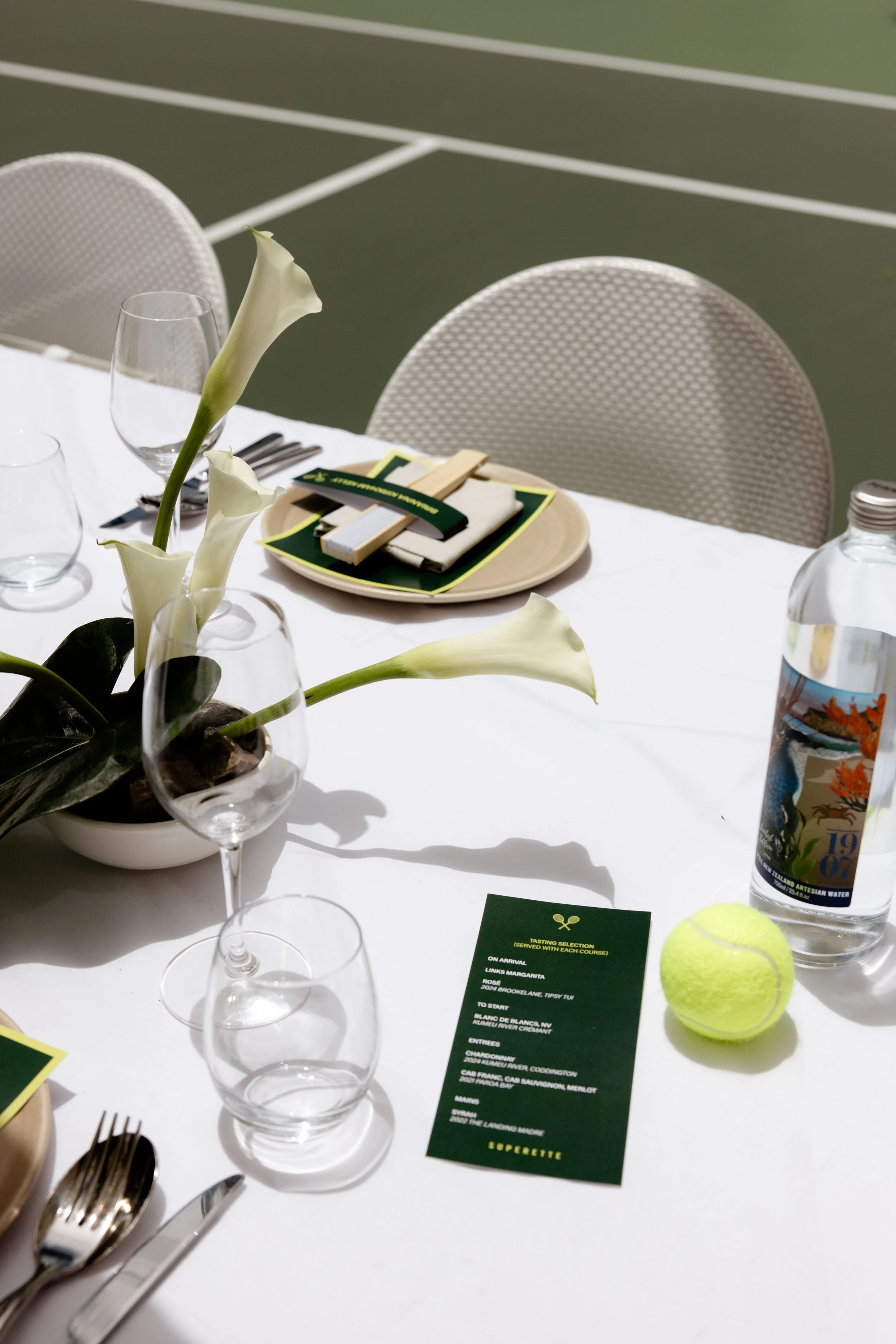 Flowers for Superette lunch
