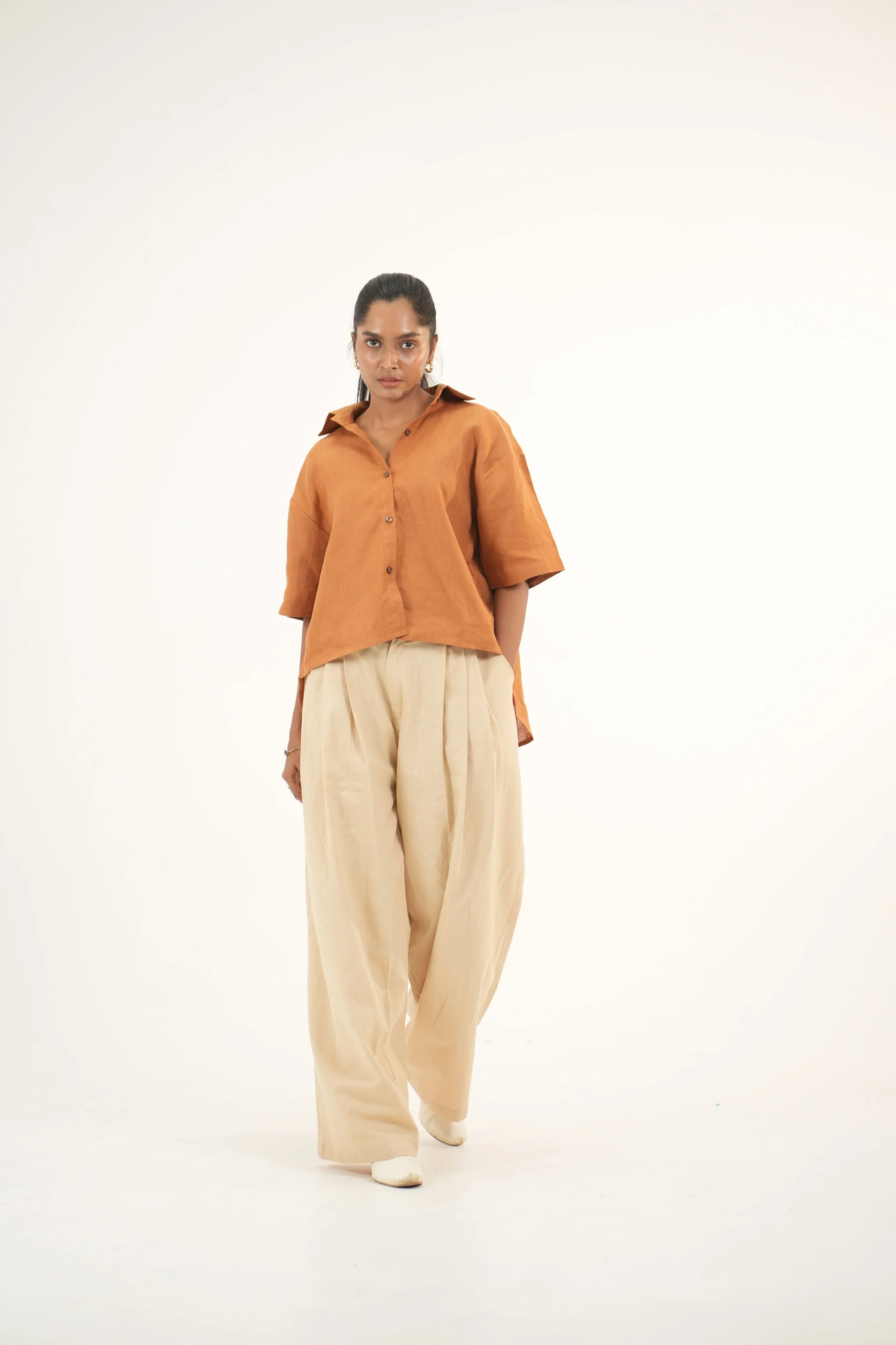 Arden Curved High-Low Shirt