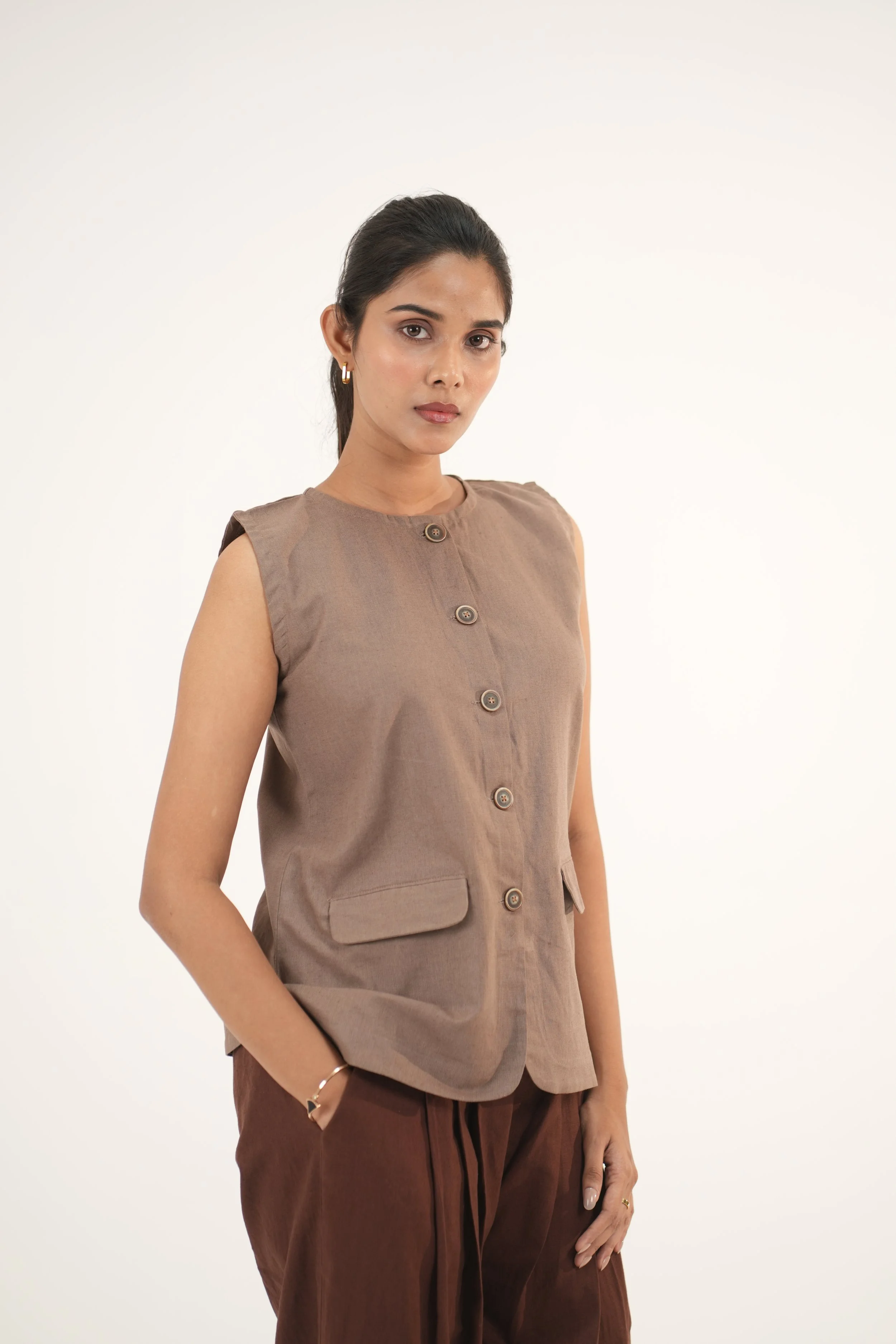 Maren High-Neck Blazer