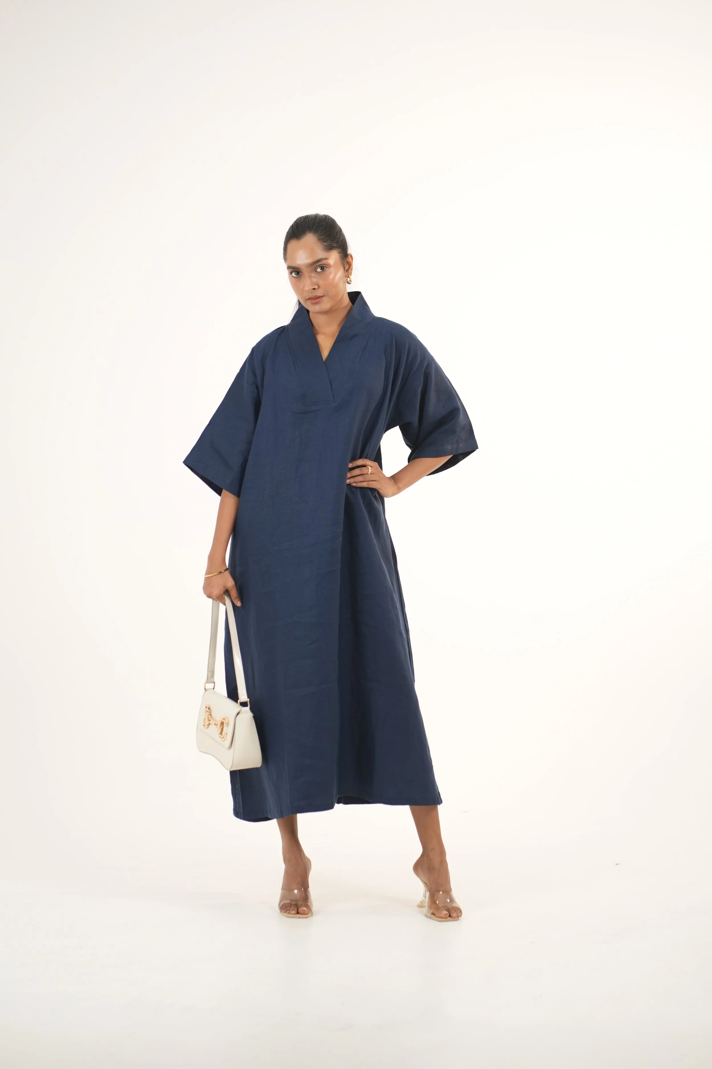 Kanso Linen Kimono Dress
