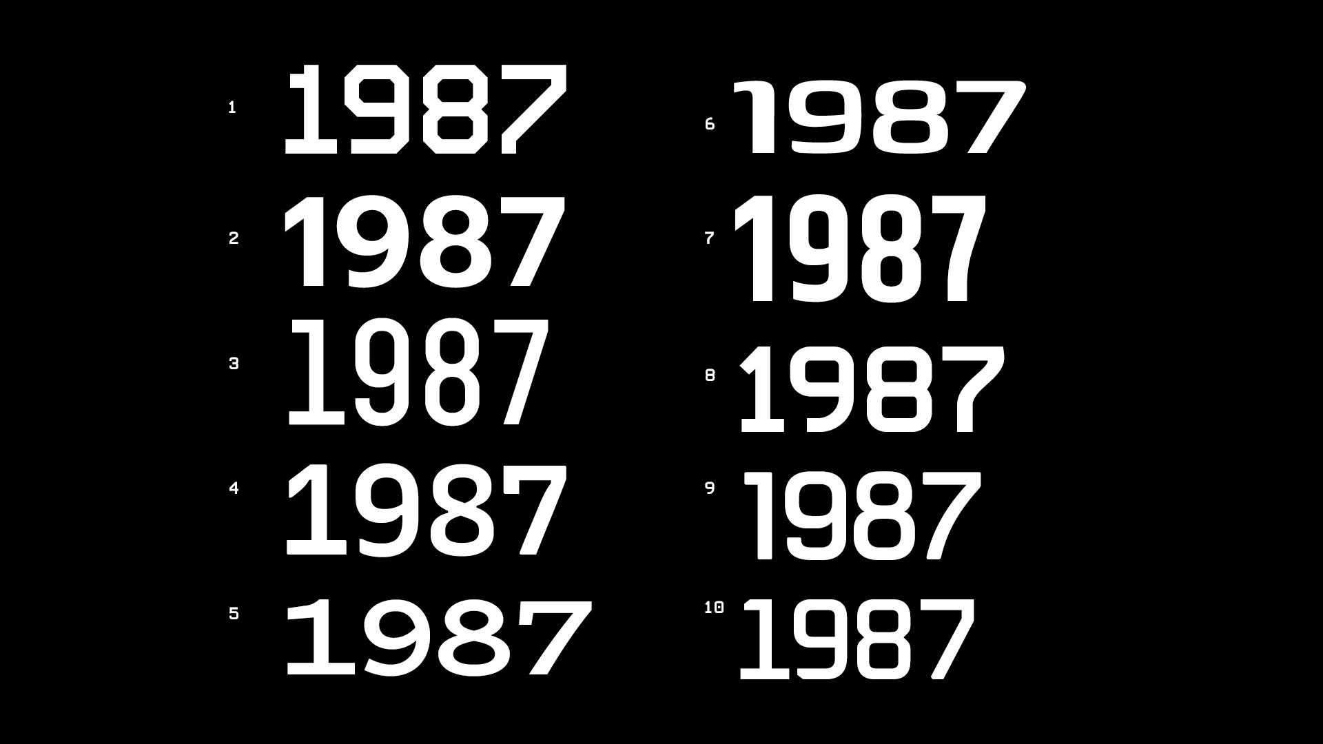 typeface exploration