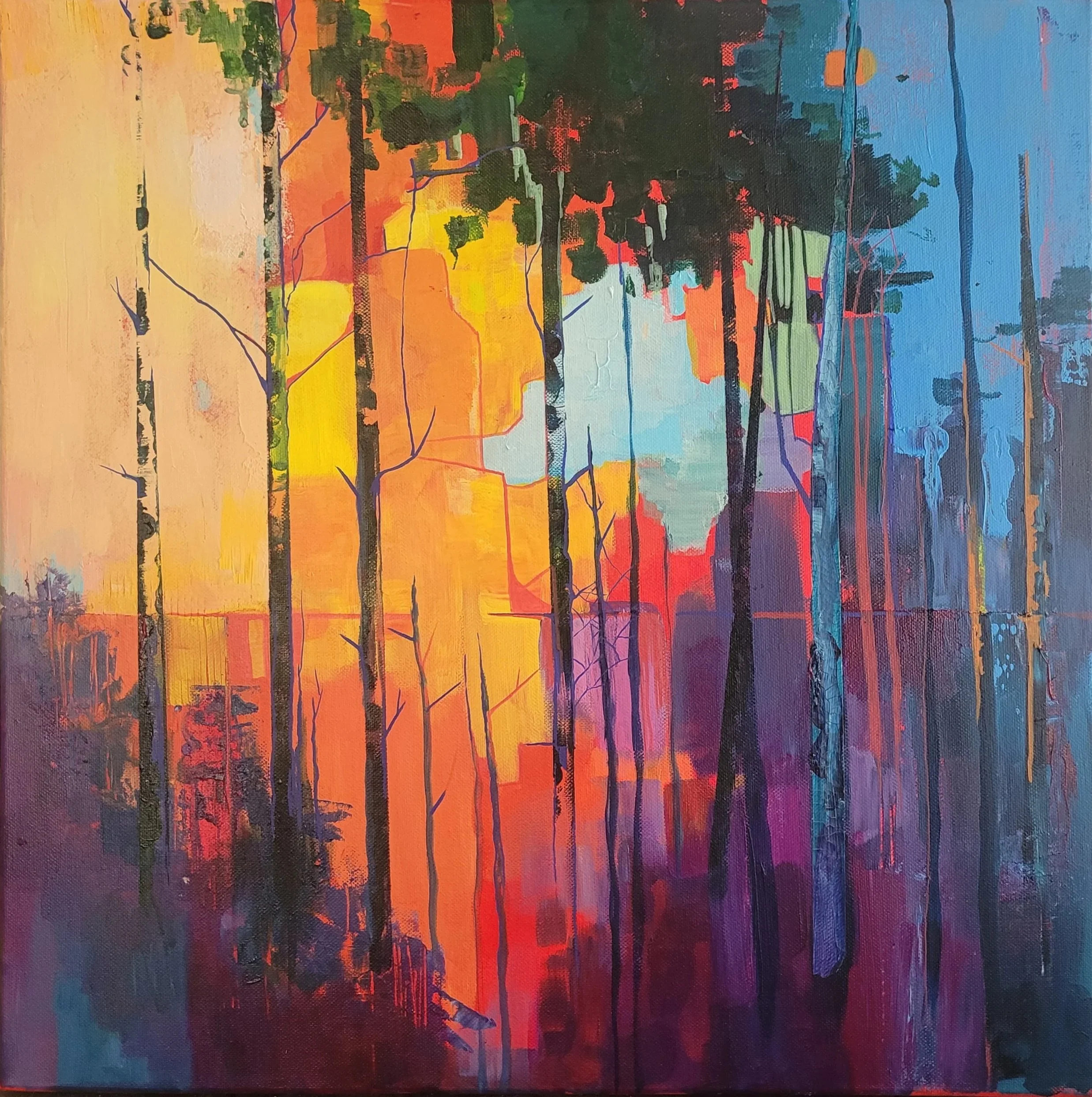 Wispers of the Forest 40 x 40 cm _Acrylic on canvas
