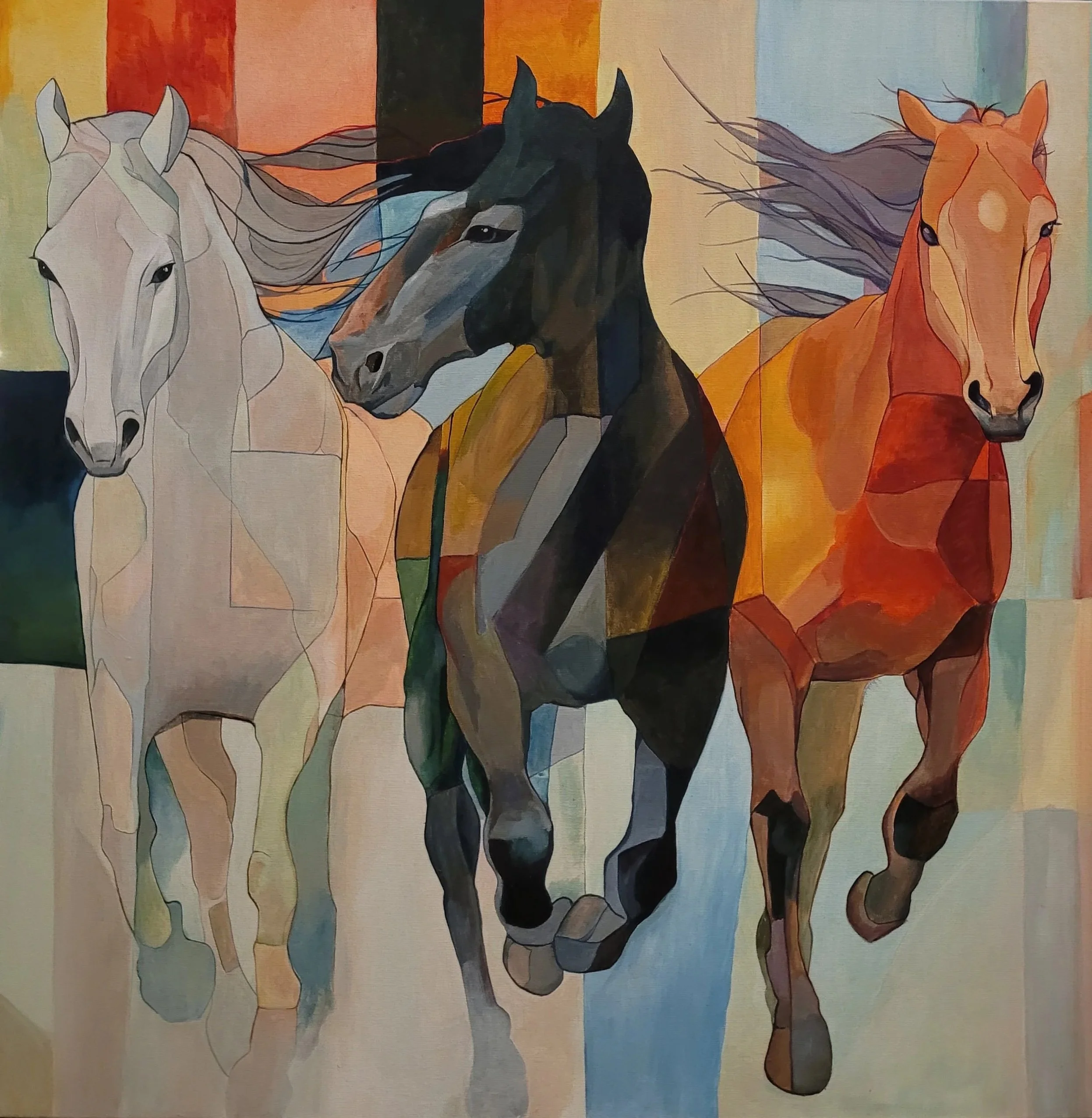 Wild Spirit 80 x 80 cm _Acrylic on canvas