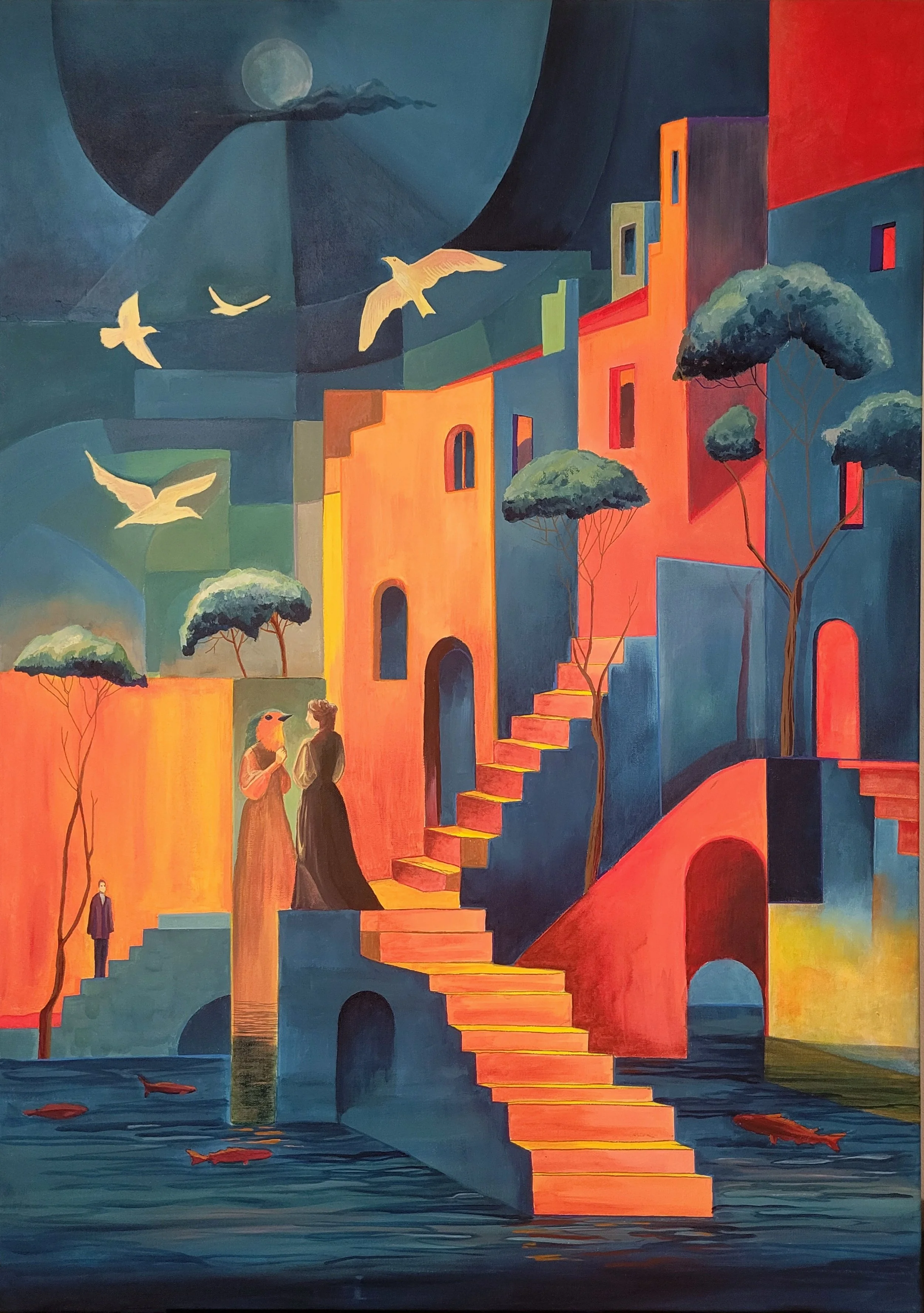Messenger of No Time 70 x 100 cm _Acrylic on canvas