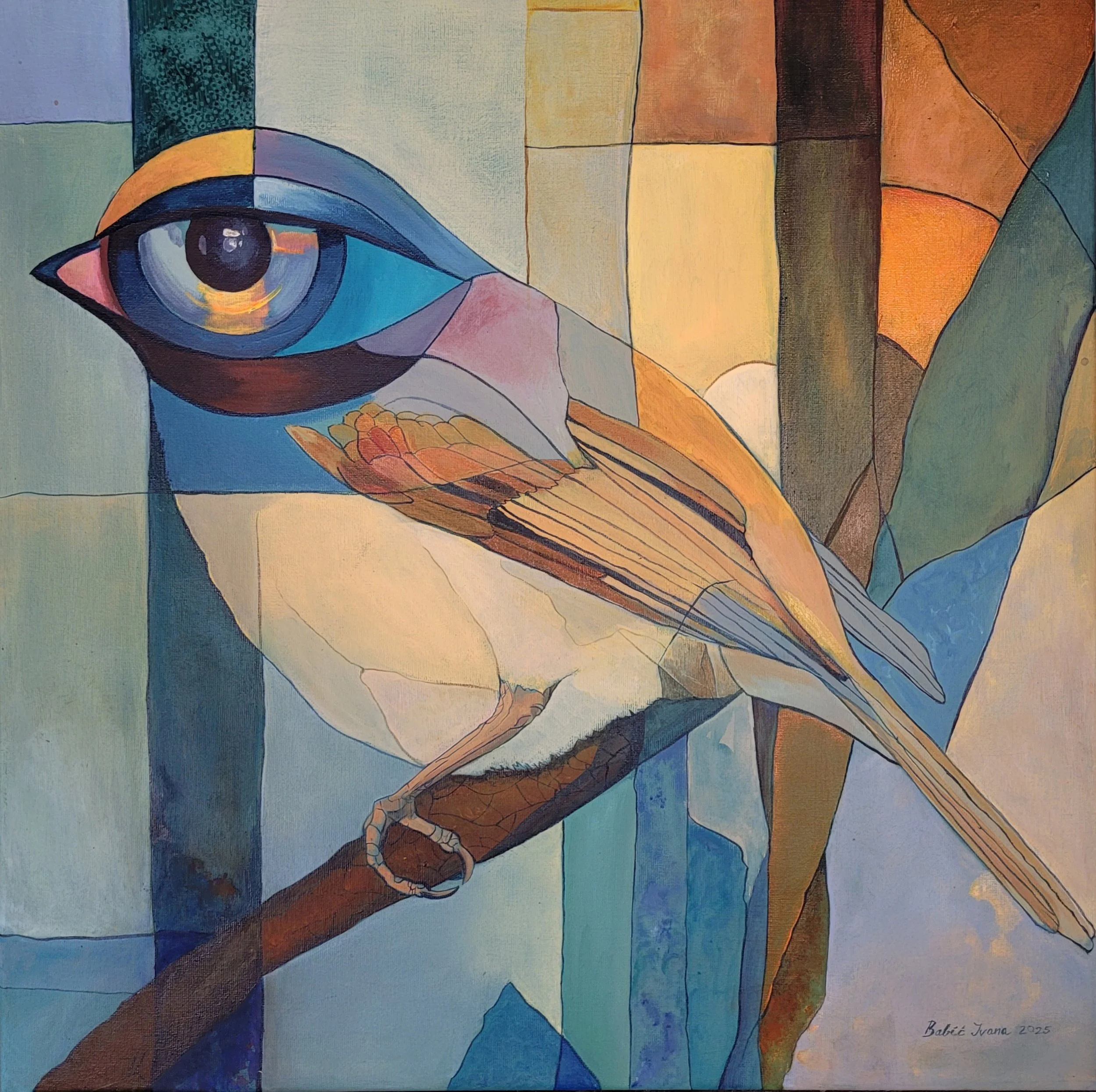 Guardian of Time 50 x 50 cm _Acrylic on canvas
